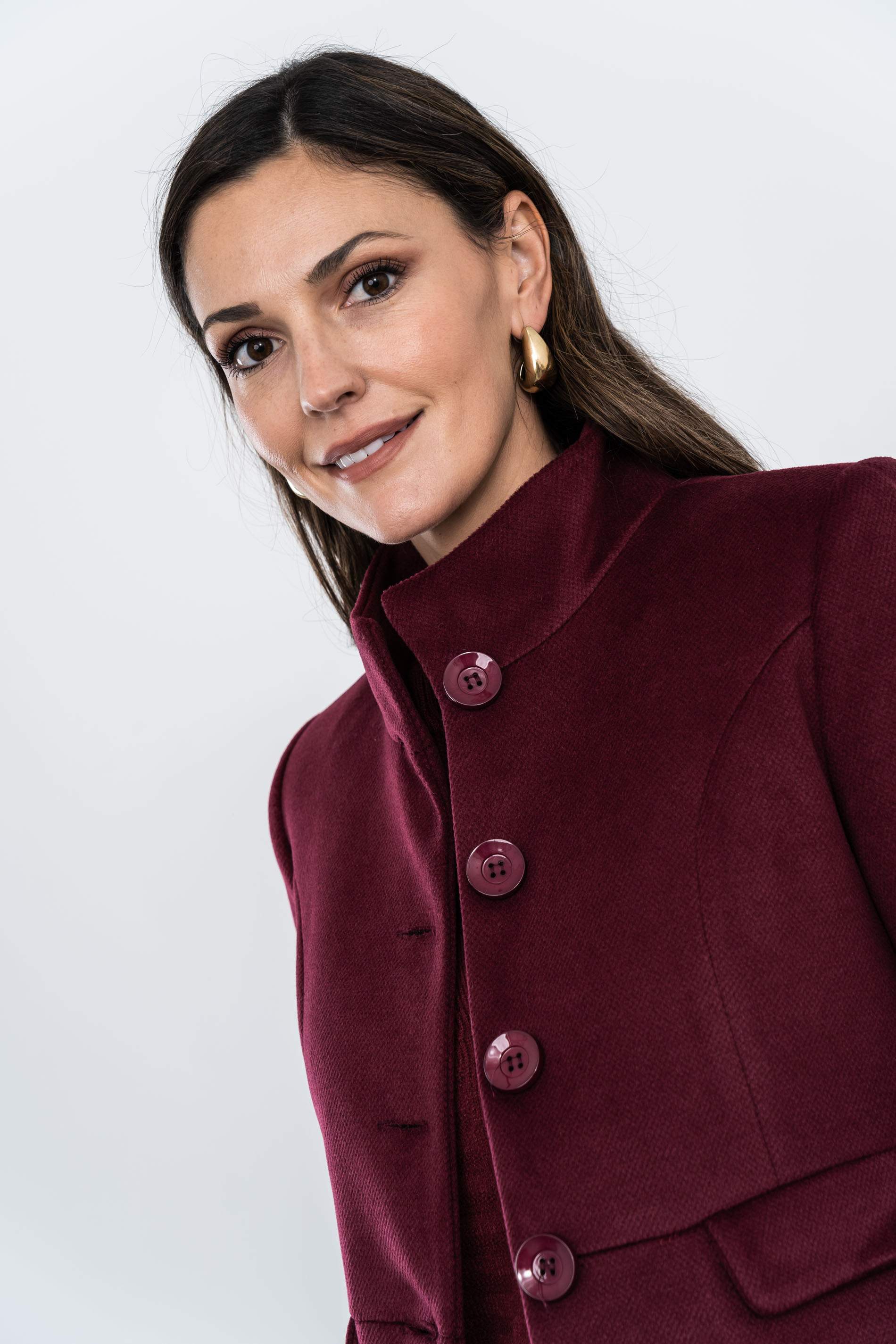 CHAQUETÓN TAPETAS BURDEOS