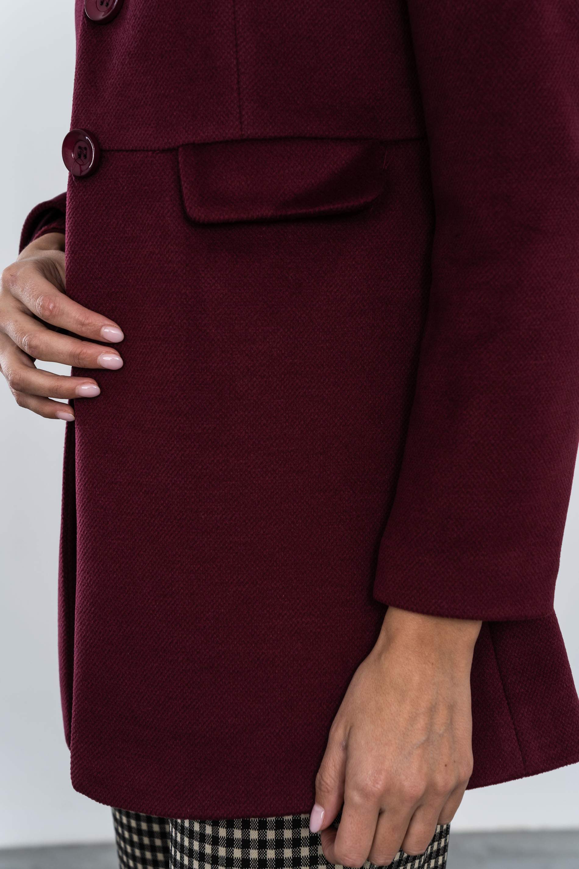 CHAQUETÓN TAPETAS BURDEOS