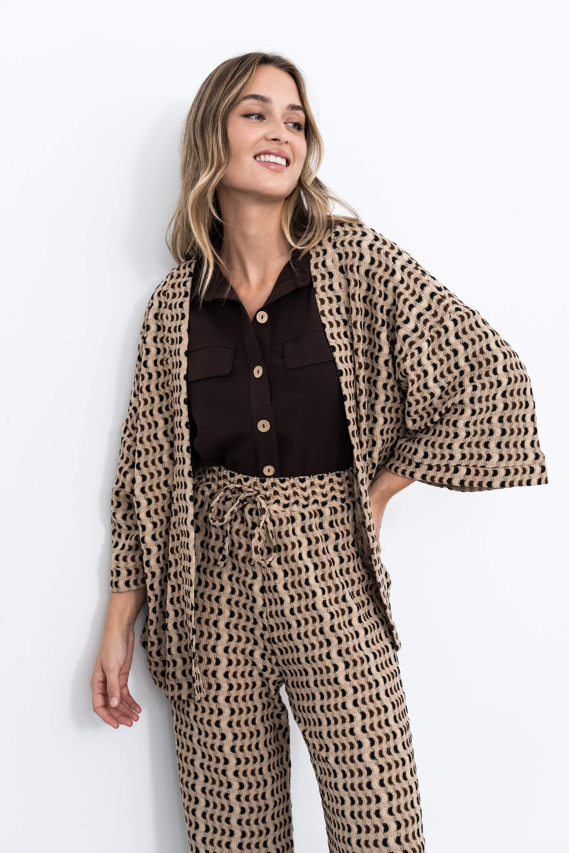 KIMONO PUNTO JACQUARD