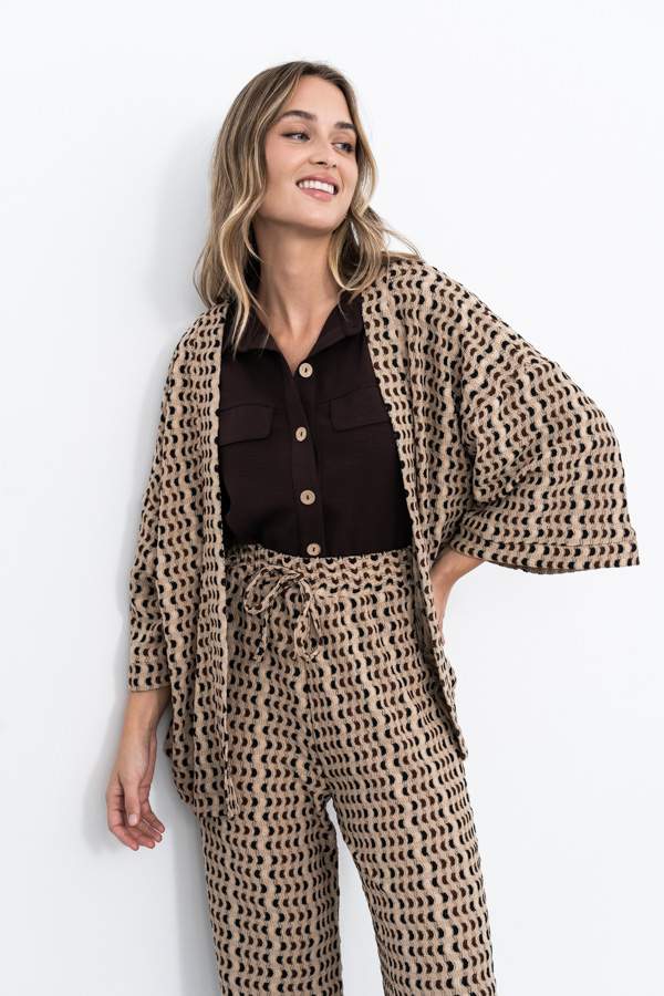 KIMONO PUNTO JACQUARD