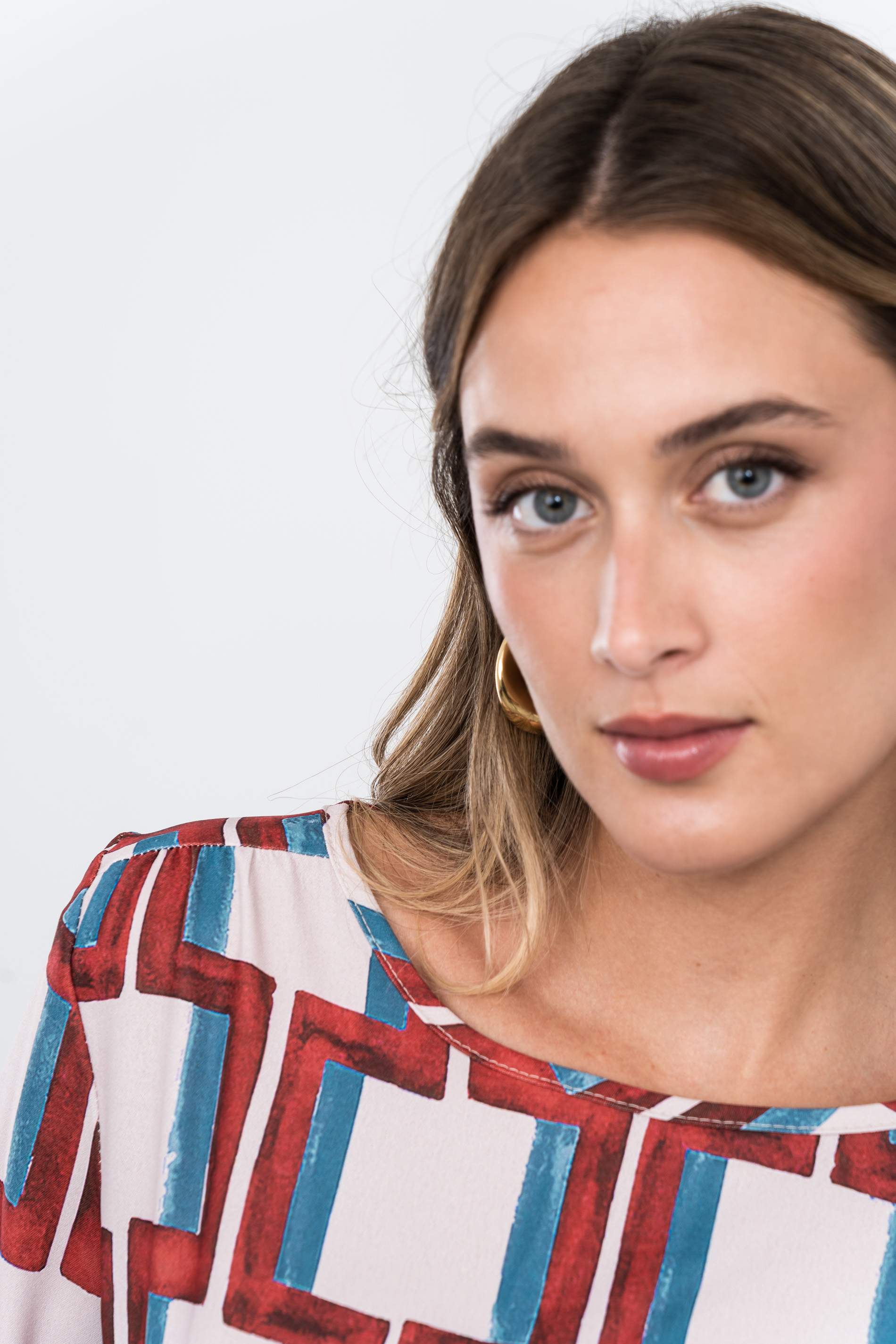 BLUSA CUADRO COMBINADO