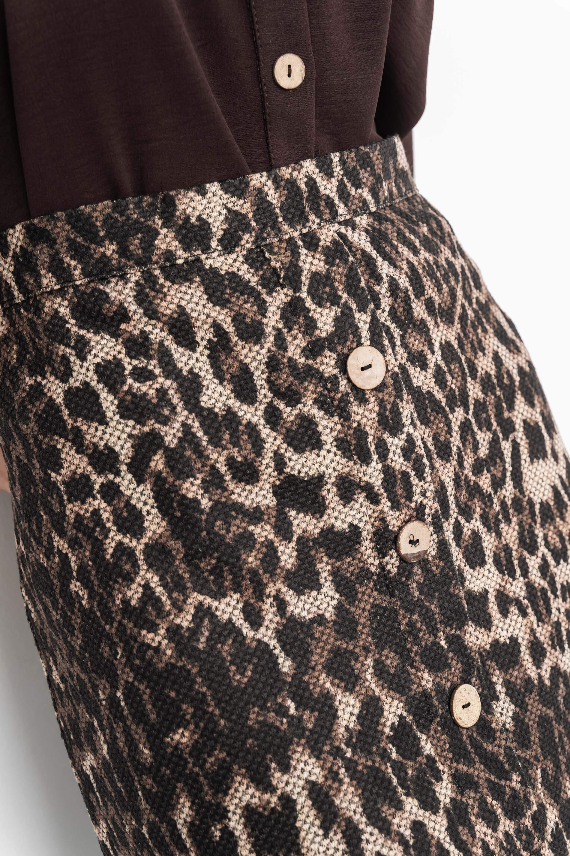 FALDA ANIMAL BOTONES