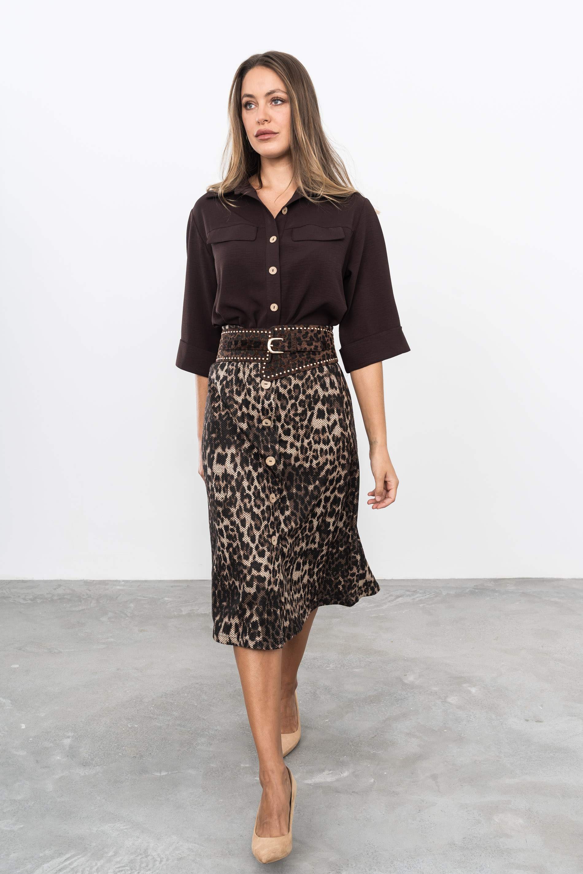 FALDA ANIMAL BOTONES
