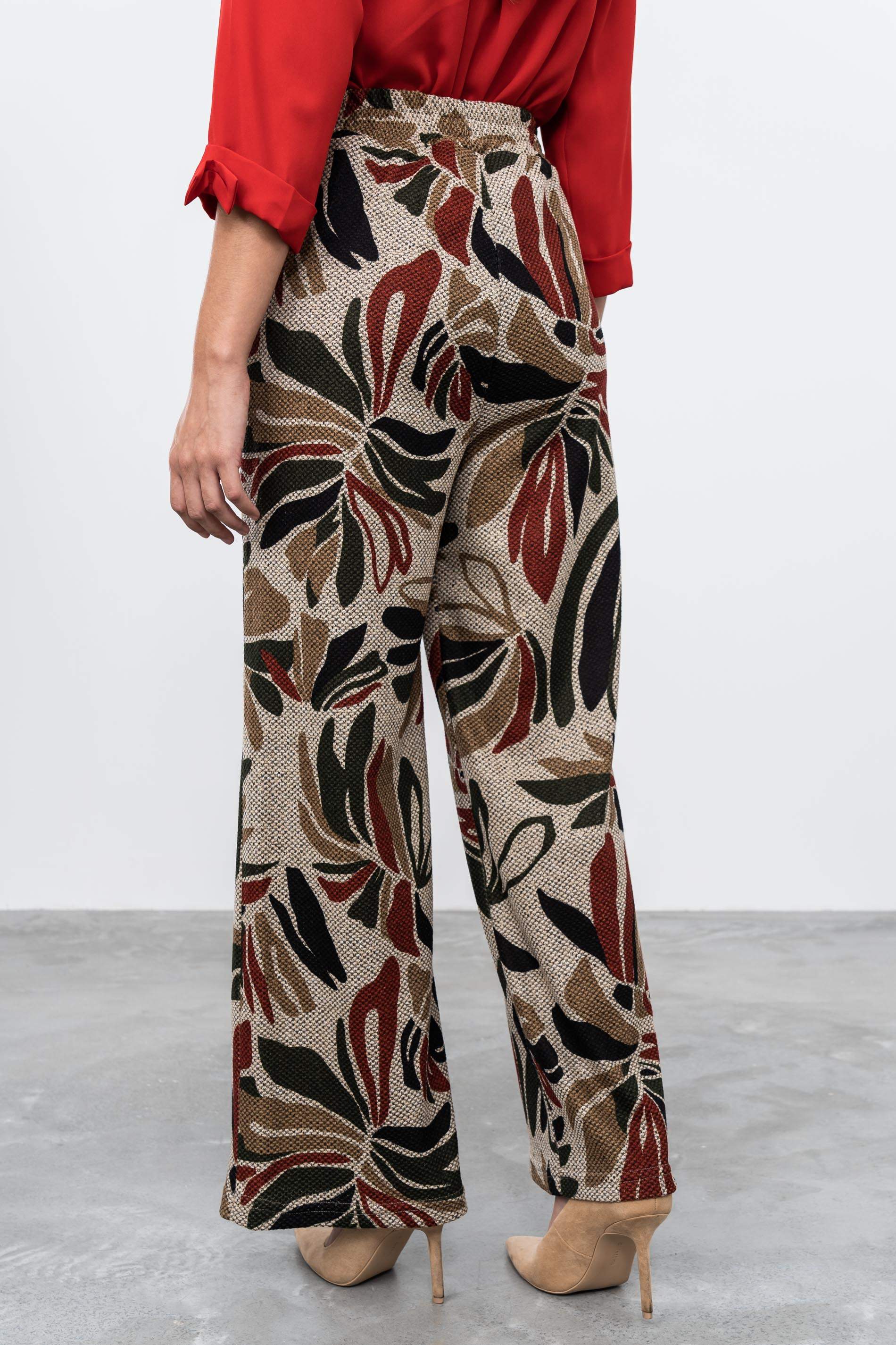 PANTALÓN PUNTO HOJAS 