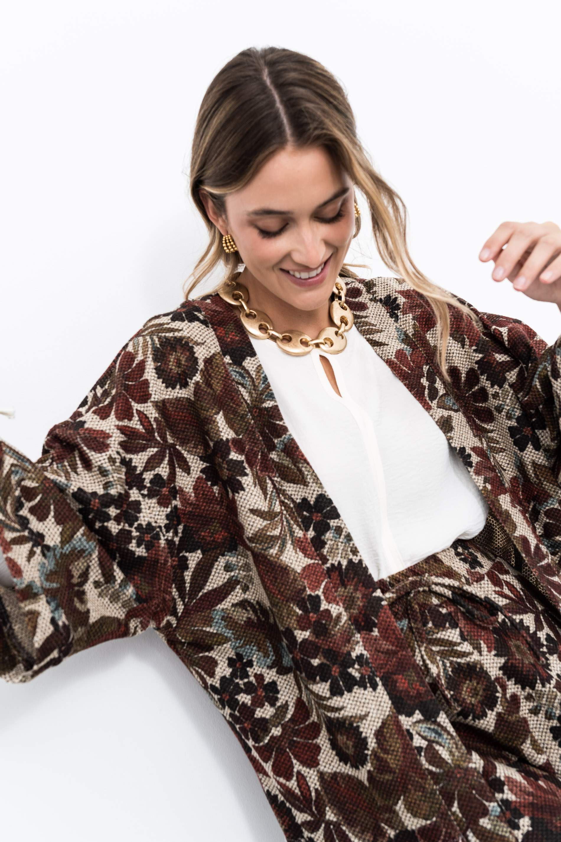 KIMONO PUNTO FLORES