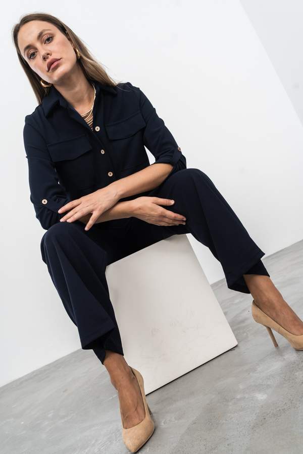 SOBRECAMISA BOLSILLOS MARINO