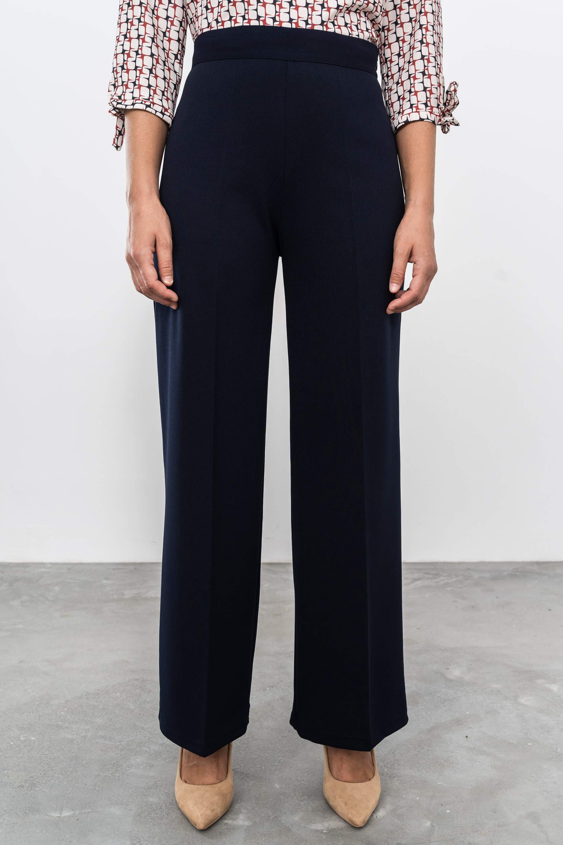 PANTALÓN VESTIR ANCHO MARINO