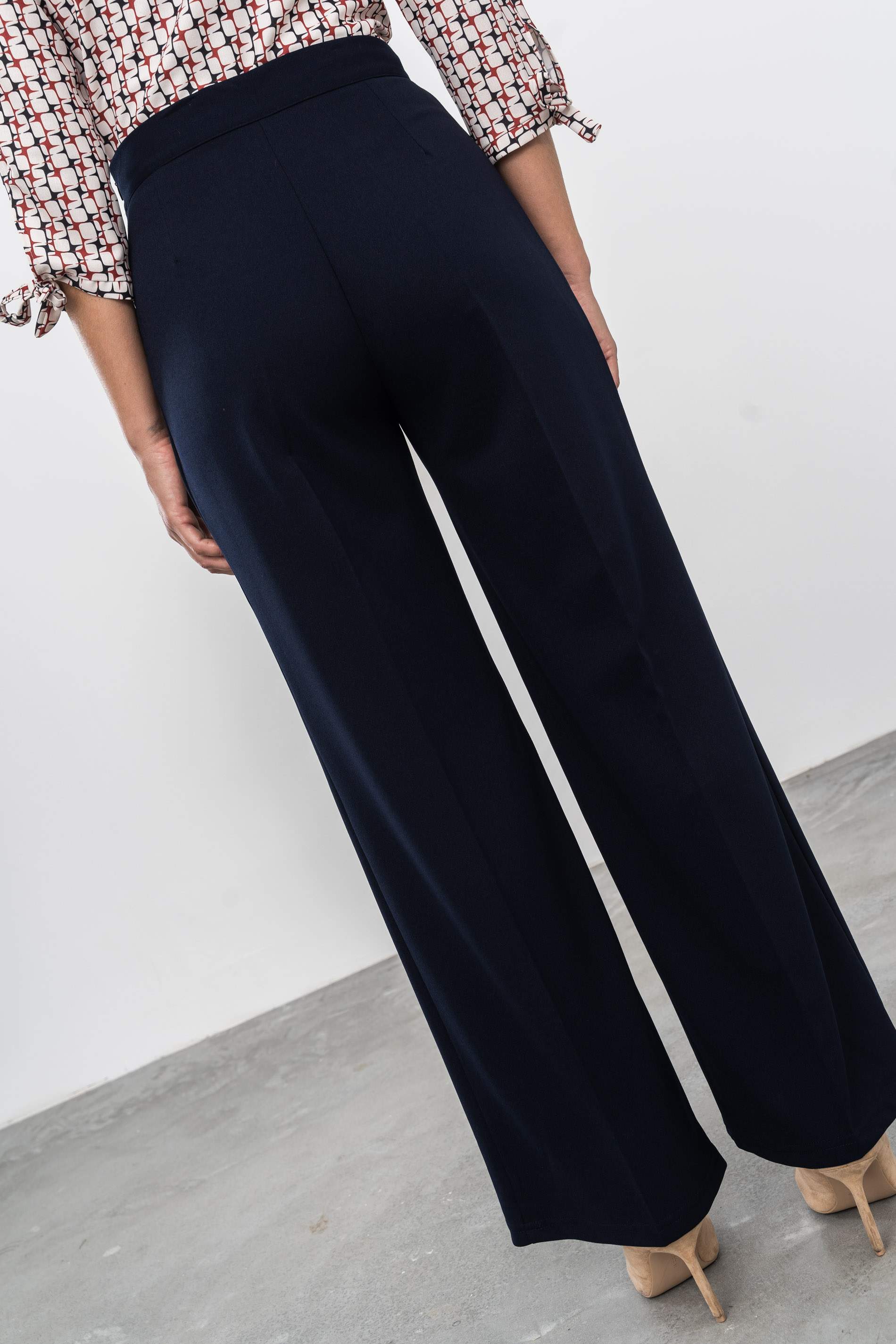 PANTALÓN VESTIR ANCHO MARINO