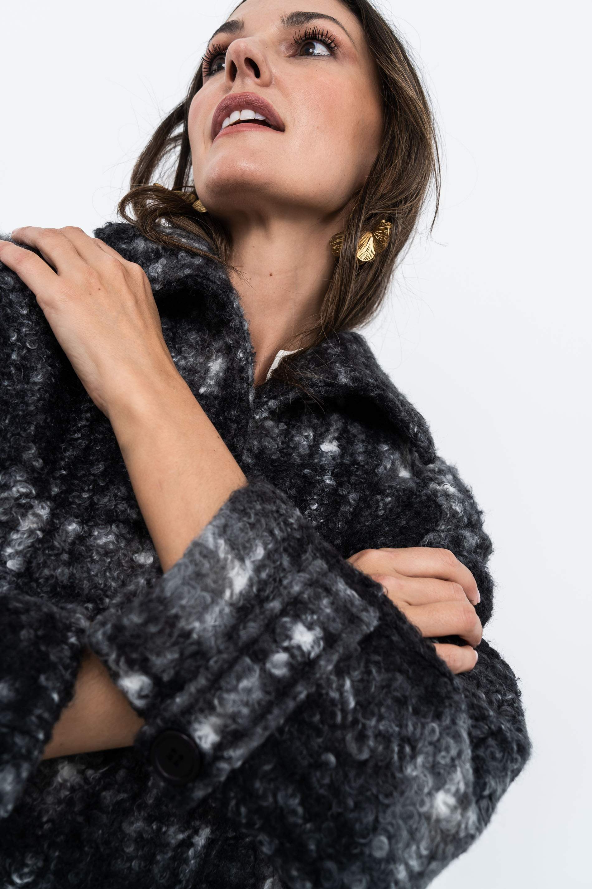 CHAQUETÓN CUADROS MEZCLA