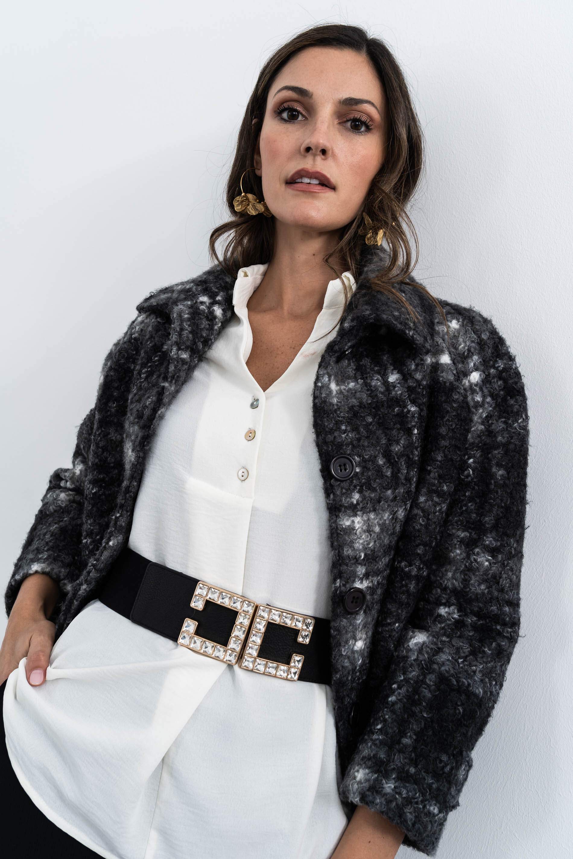 CHAQUETÓN CUADROS MEZCLA