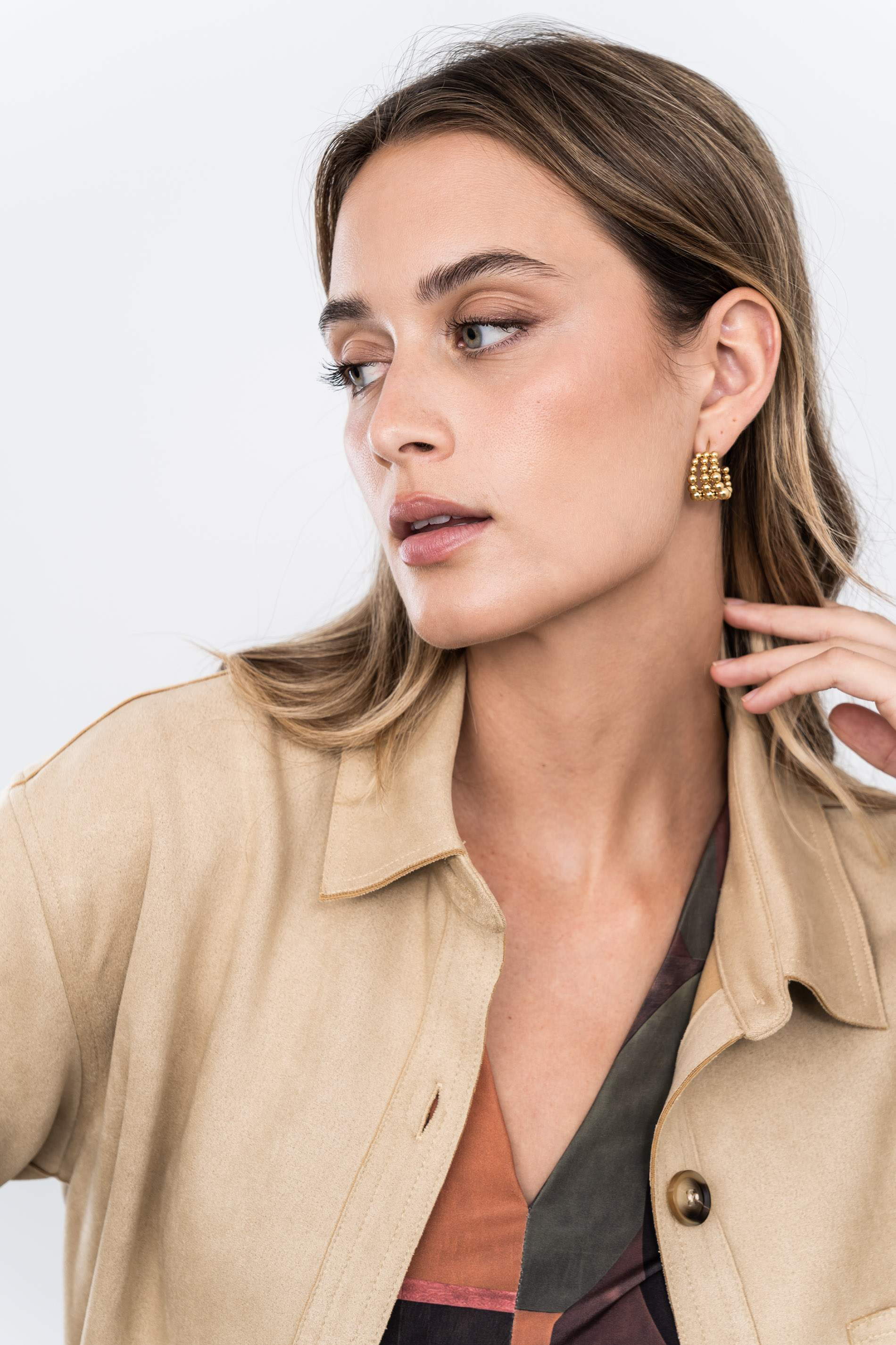 SOBRECAMISA EFECTO ANTE BEIGE
