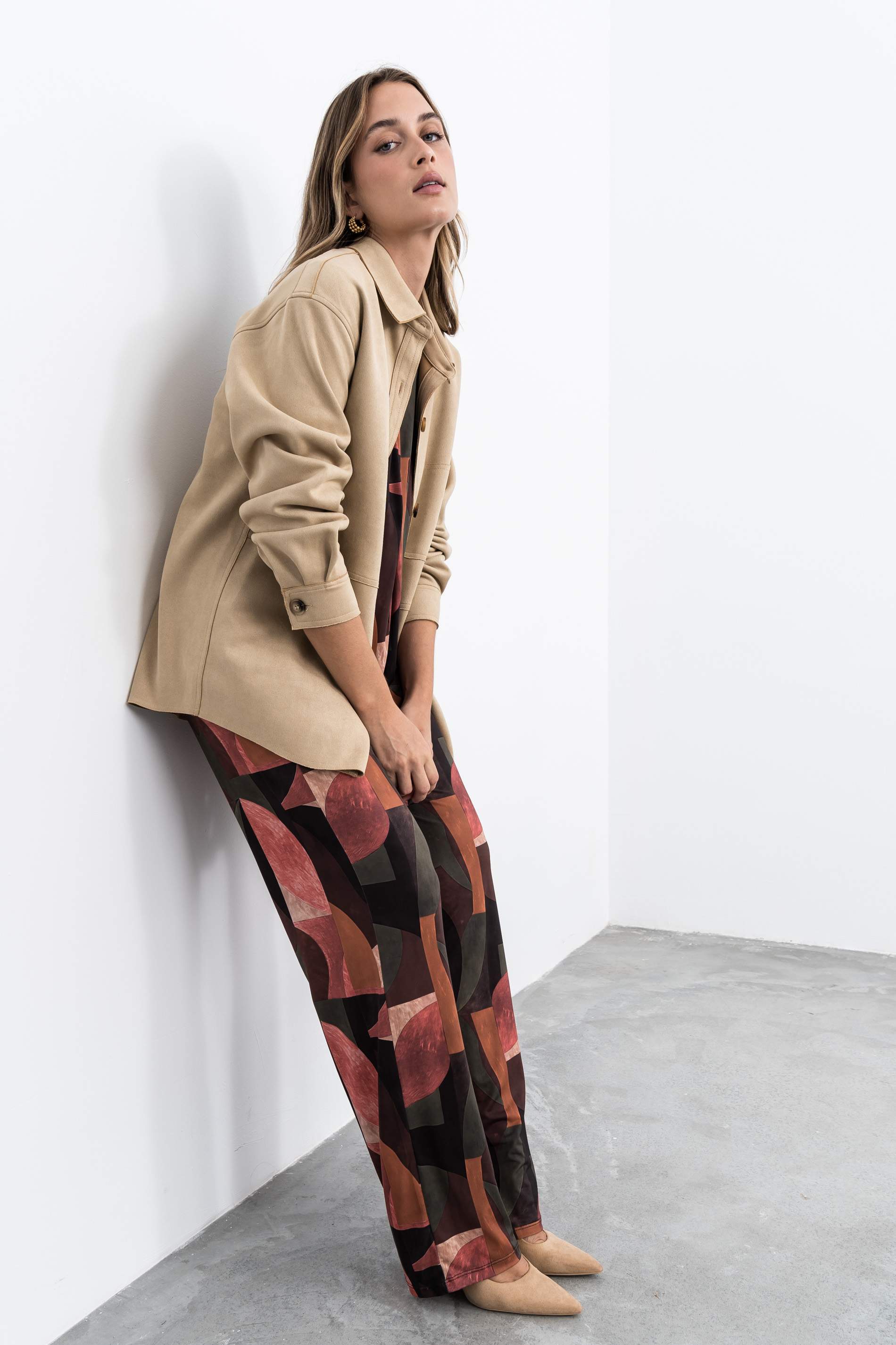 SOBRECAMISA EFECTO ANTE BEIGE