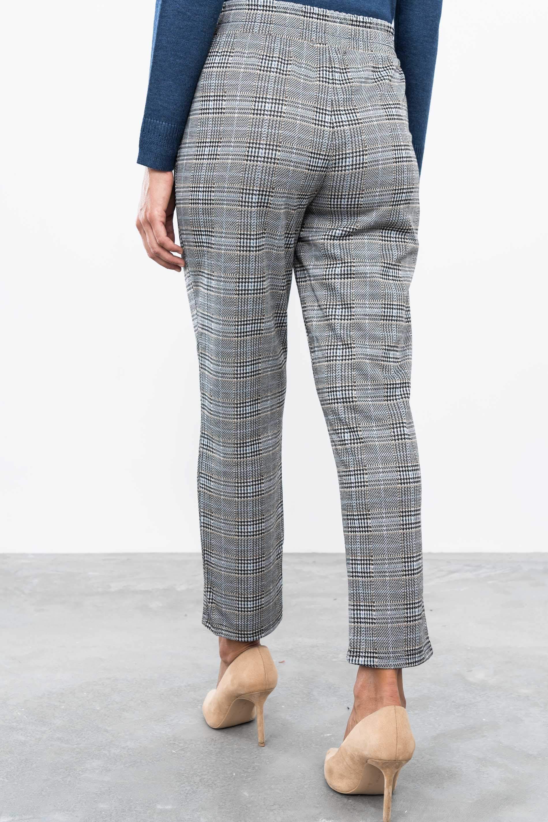 PANTALÓN PATA DE GALLO GRIS