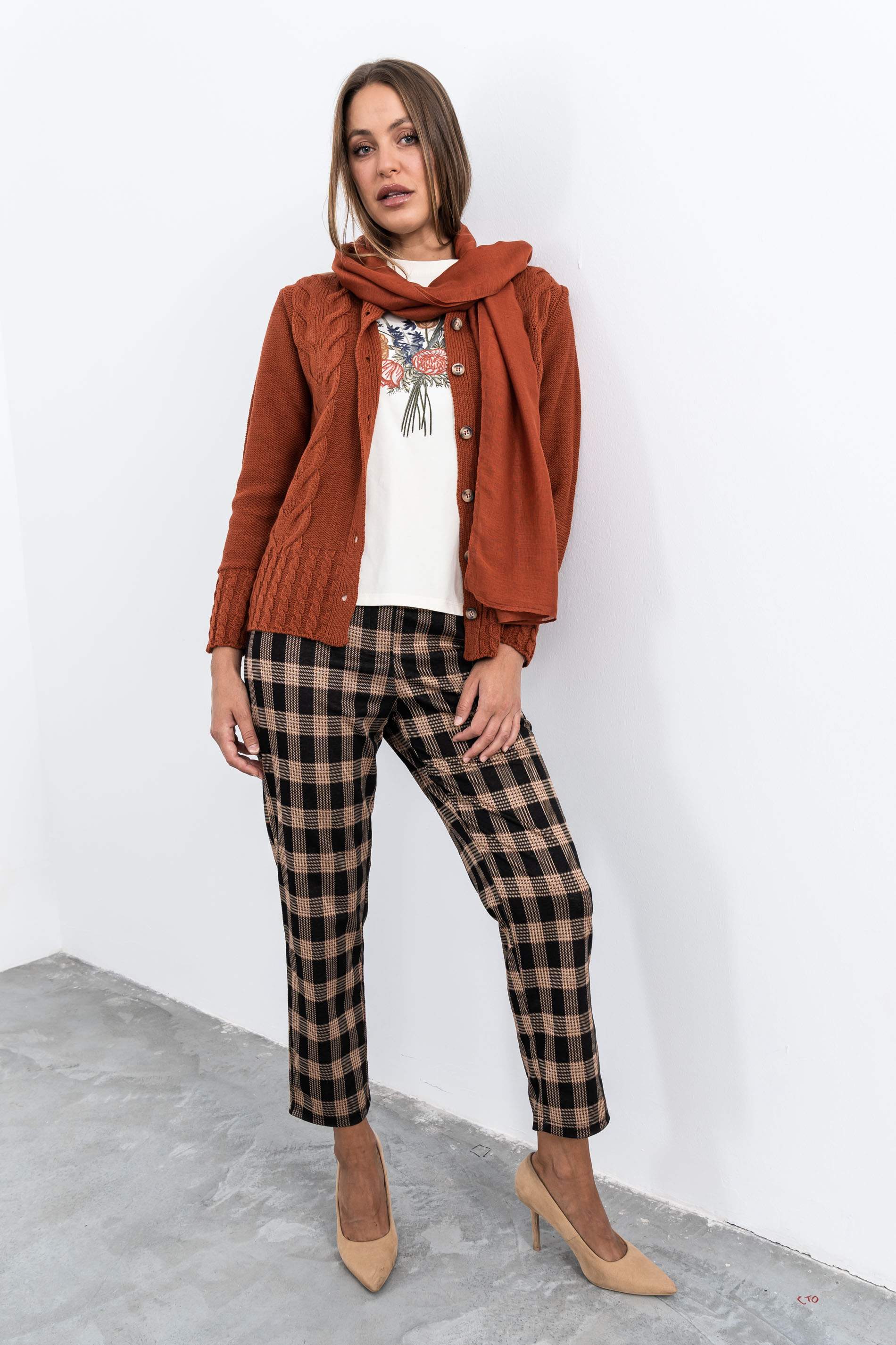 PANTALÓN PATA DE GALLO CUADROS