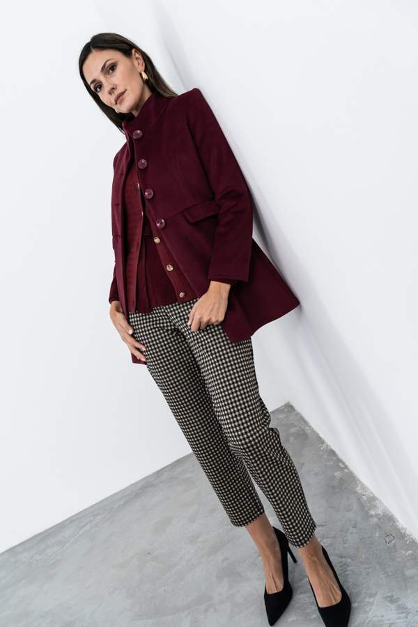 PANTALÓN JACQUARD TIPO VICHY