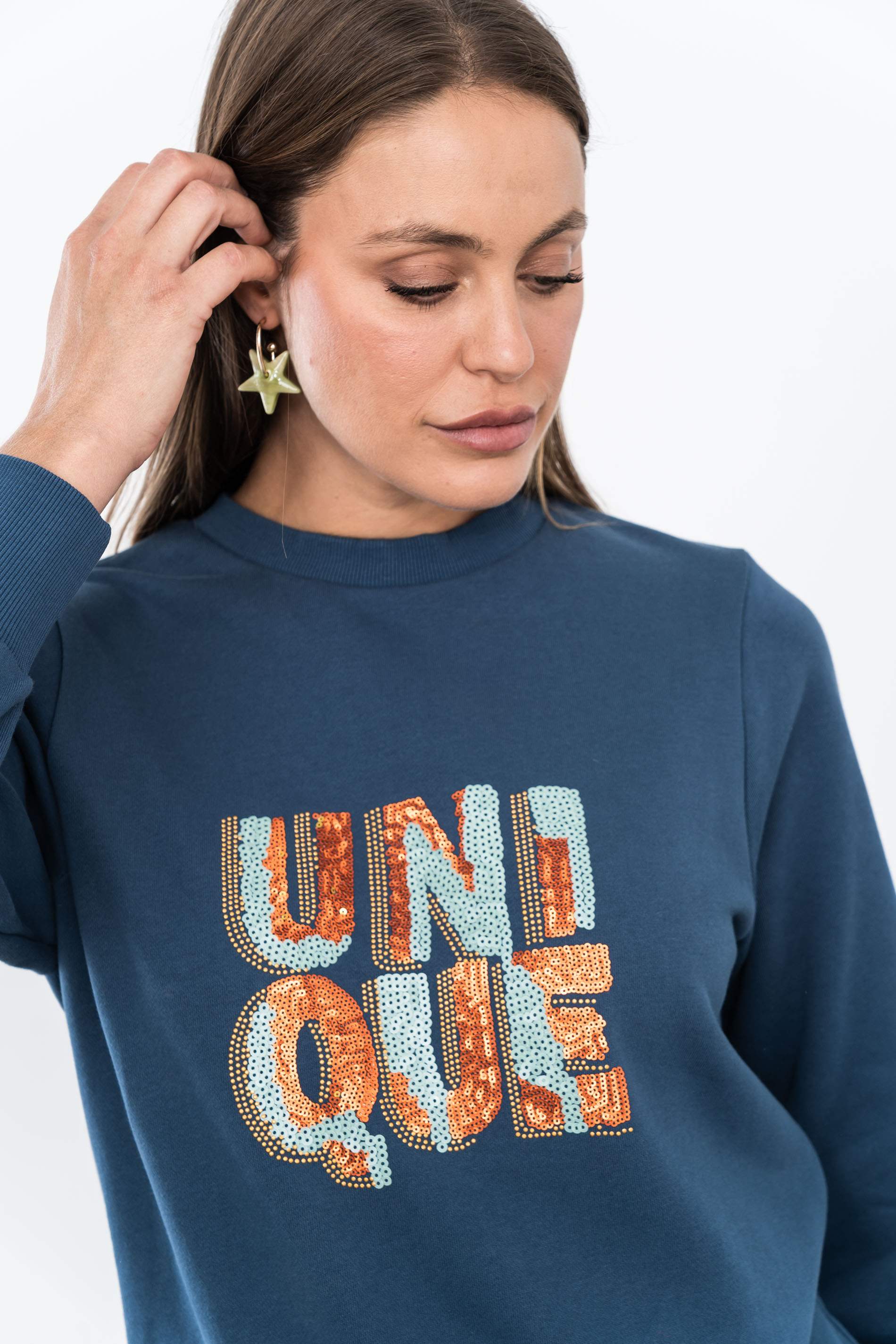 SUDADERA LENTEJUELAS