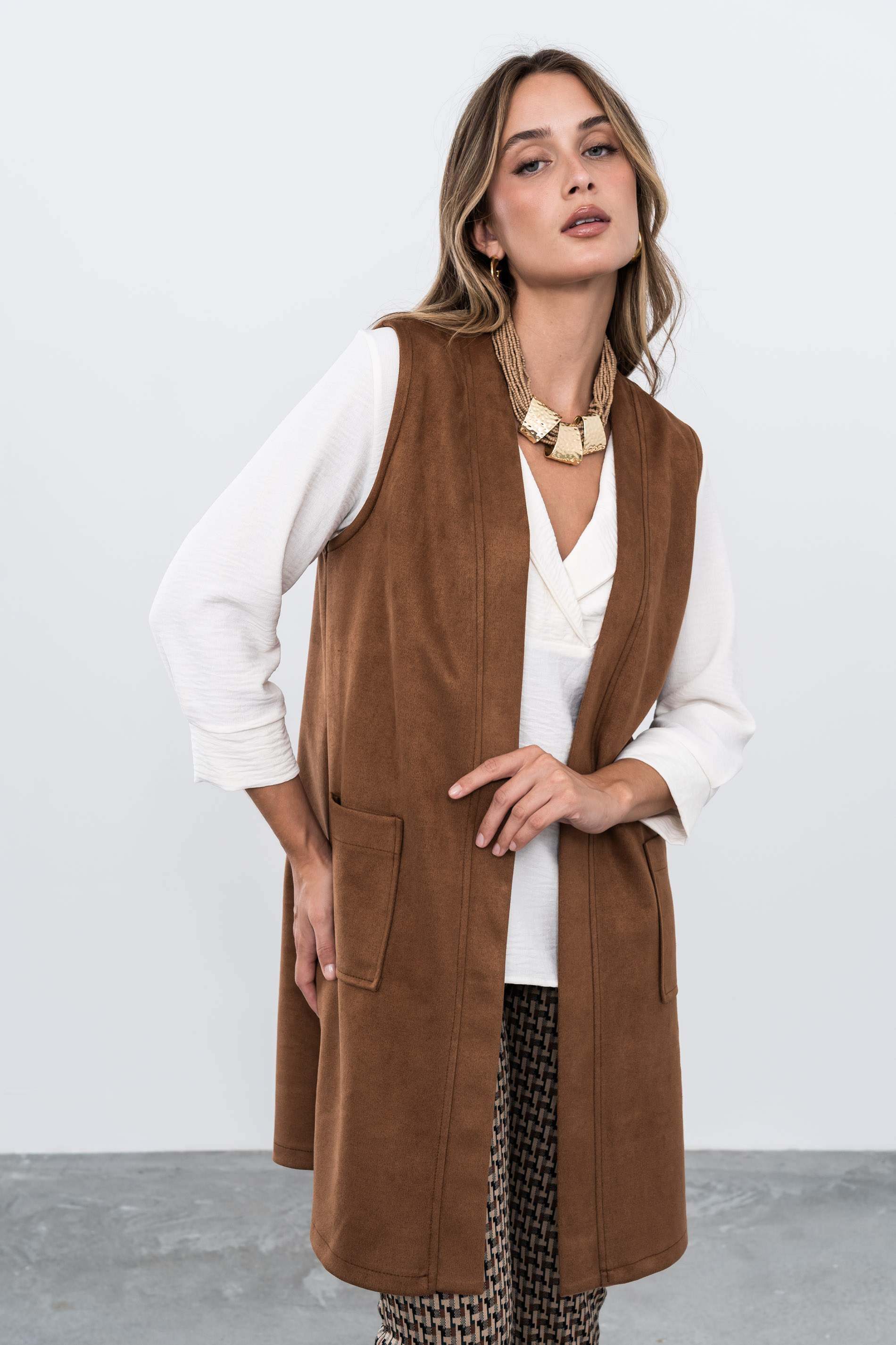 CHALECO EFECTO ANTE CAMEL