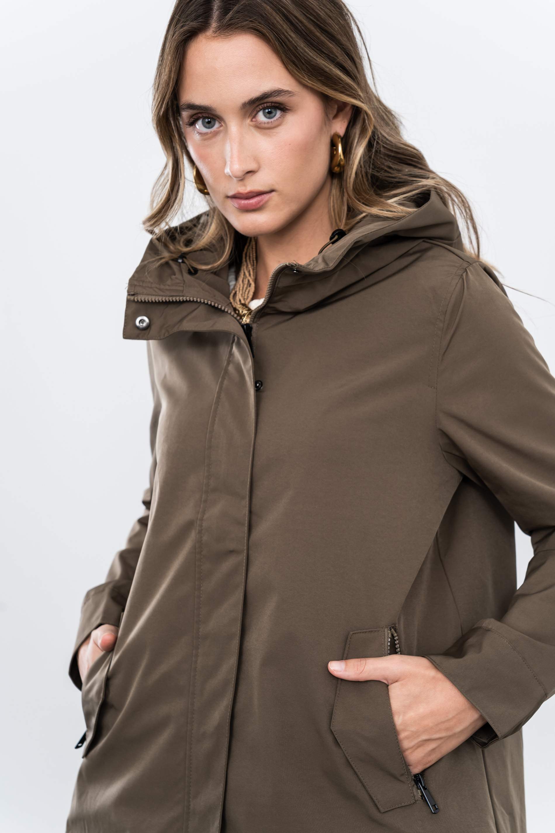 CORTAVIENTOS EVASÉ CREMALLERA TAUPE