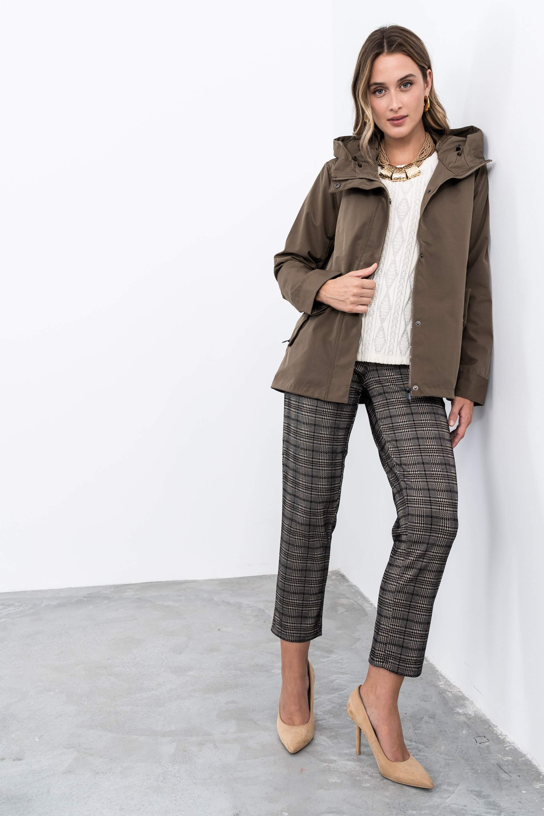 CORTAVIENTOS EVASÉ CREMALLERA TAUPE