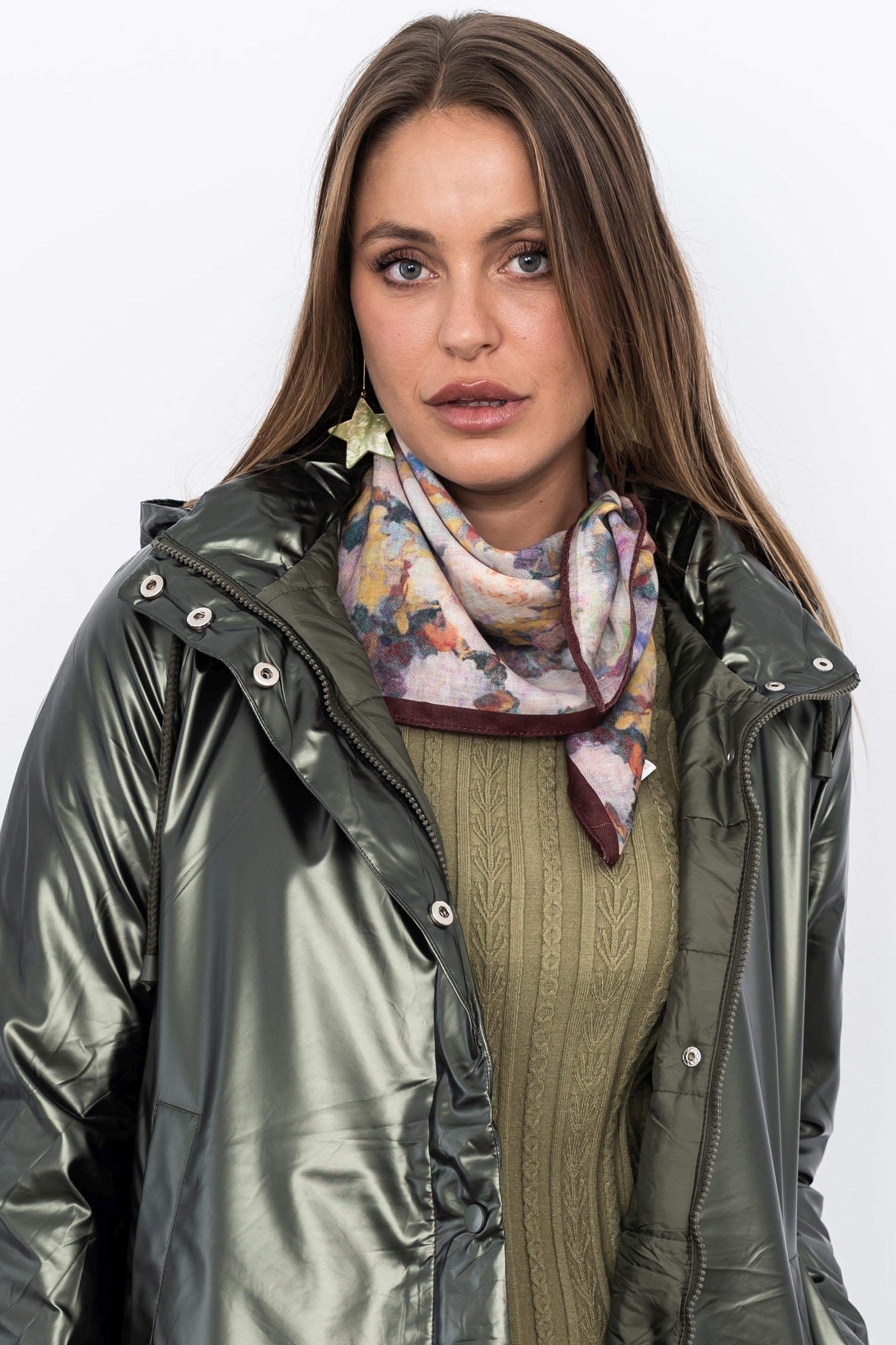 PARKA ACOLCHADA METALIZADA KAKI