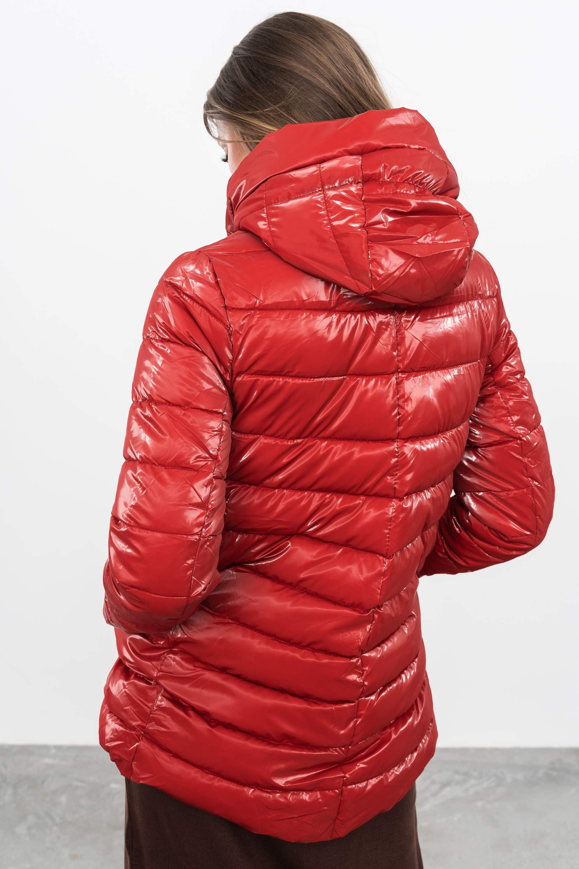 PARKA ACOLCHADA TORNASOLADA ROJO