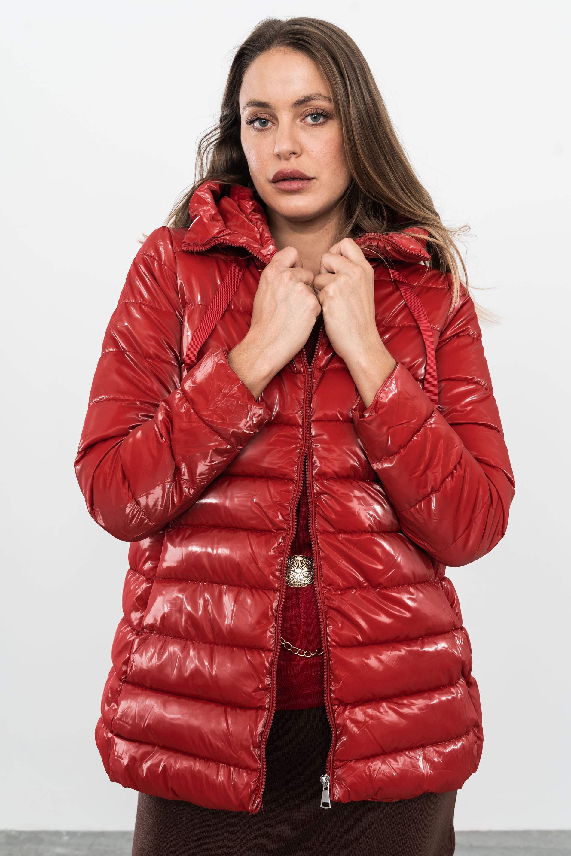 PARKA ACOLCHADA TORNASOLADA ROJO
