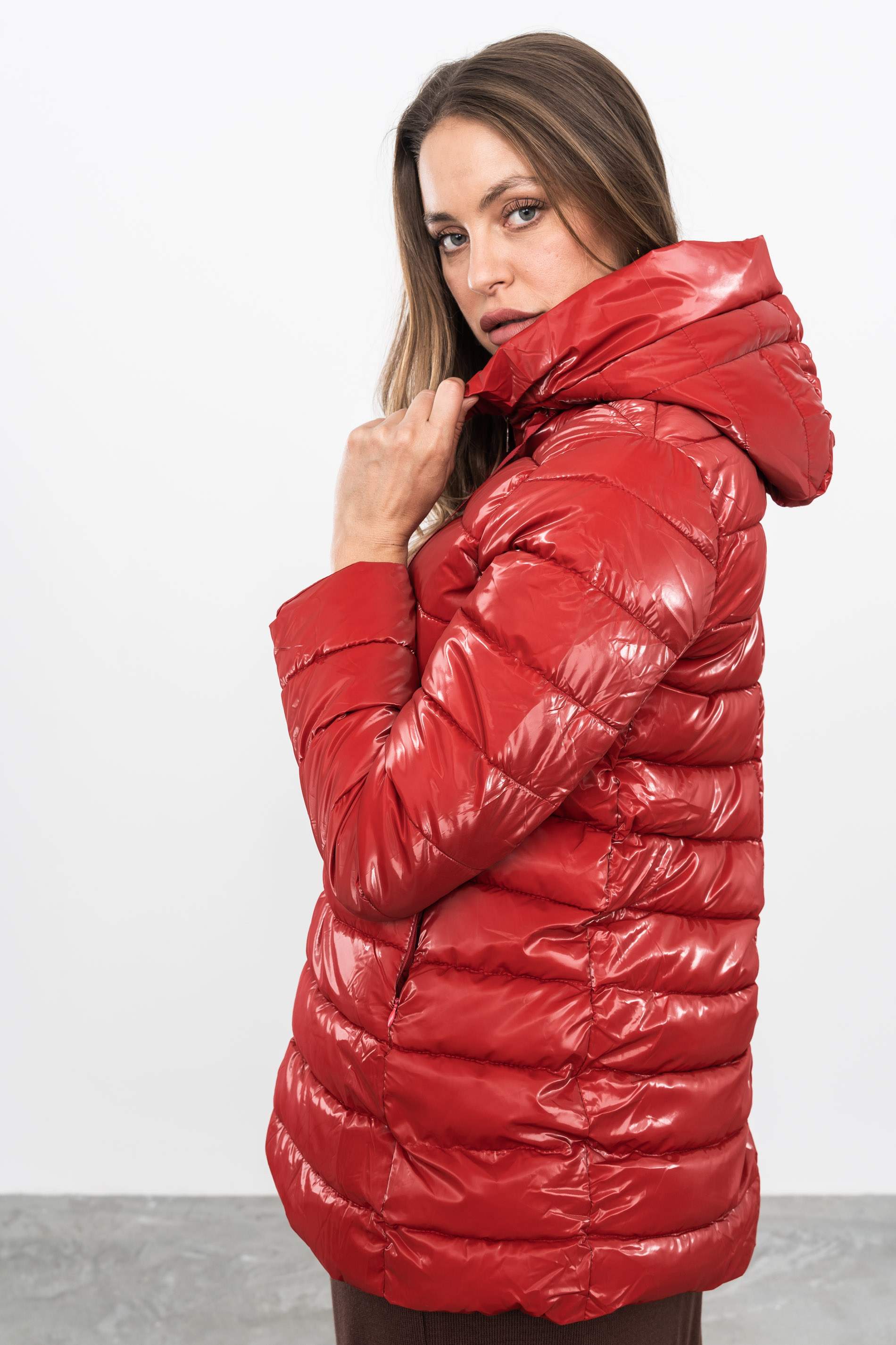 PARKA ACOLCHADA TORNASOLADA ROJO