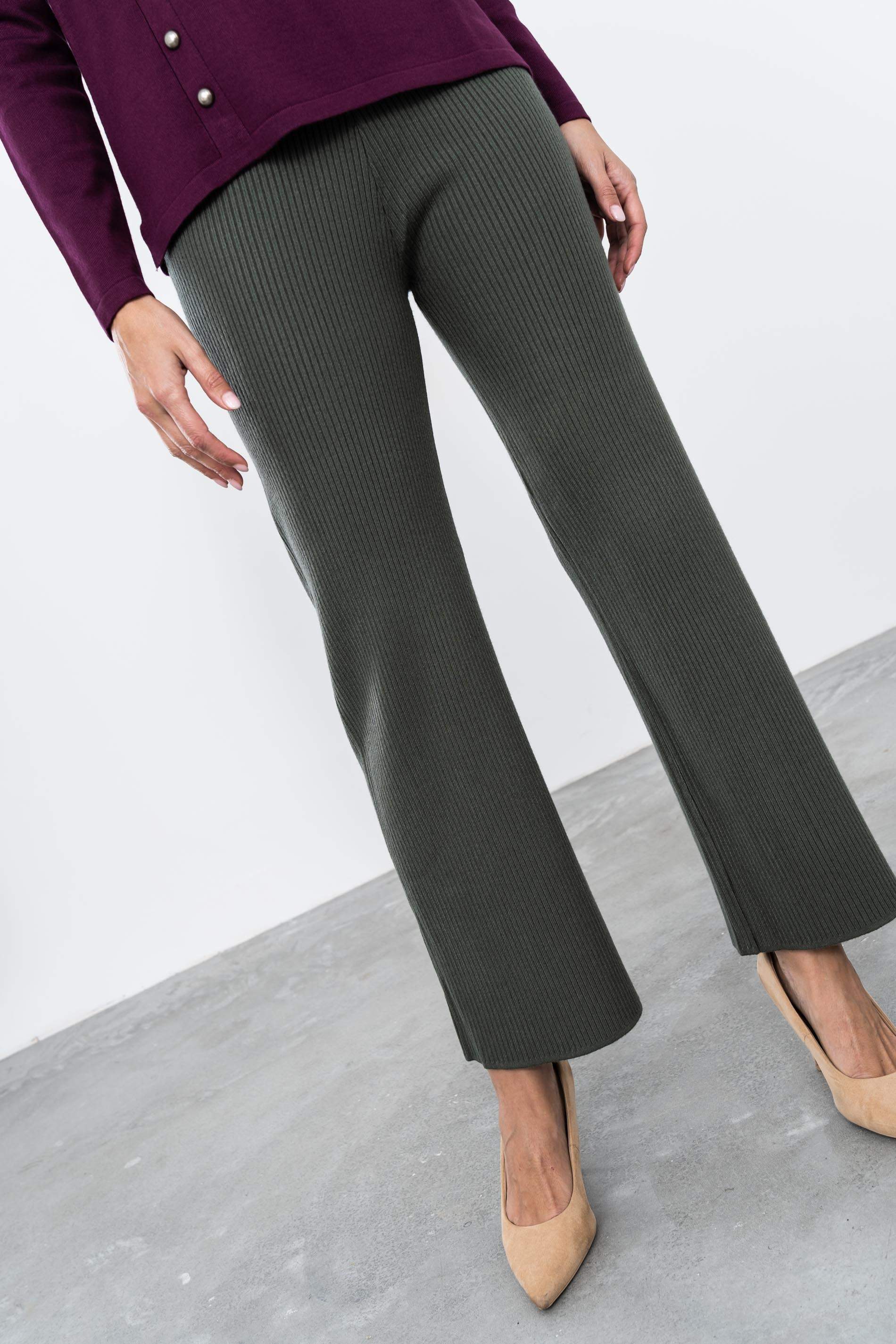 PANTALÓN PUNTO CANALÉ KAKI