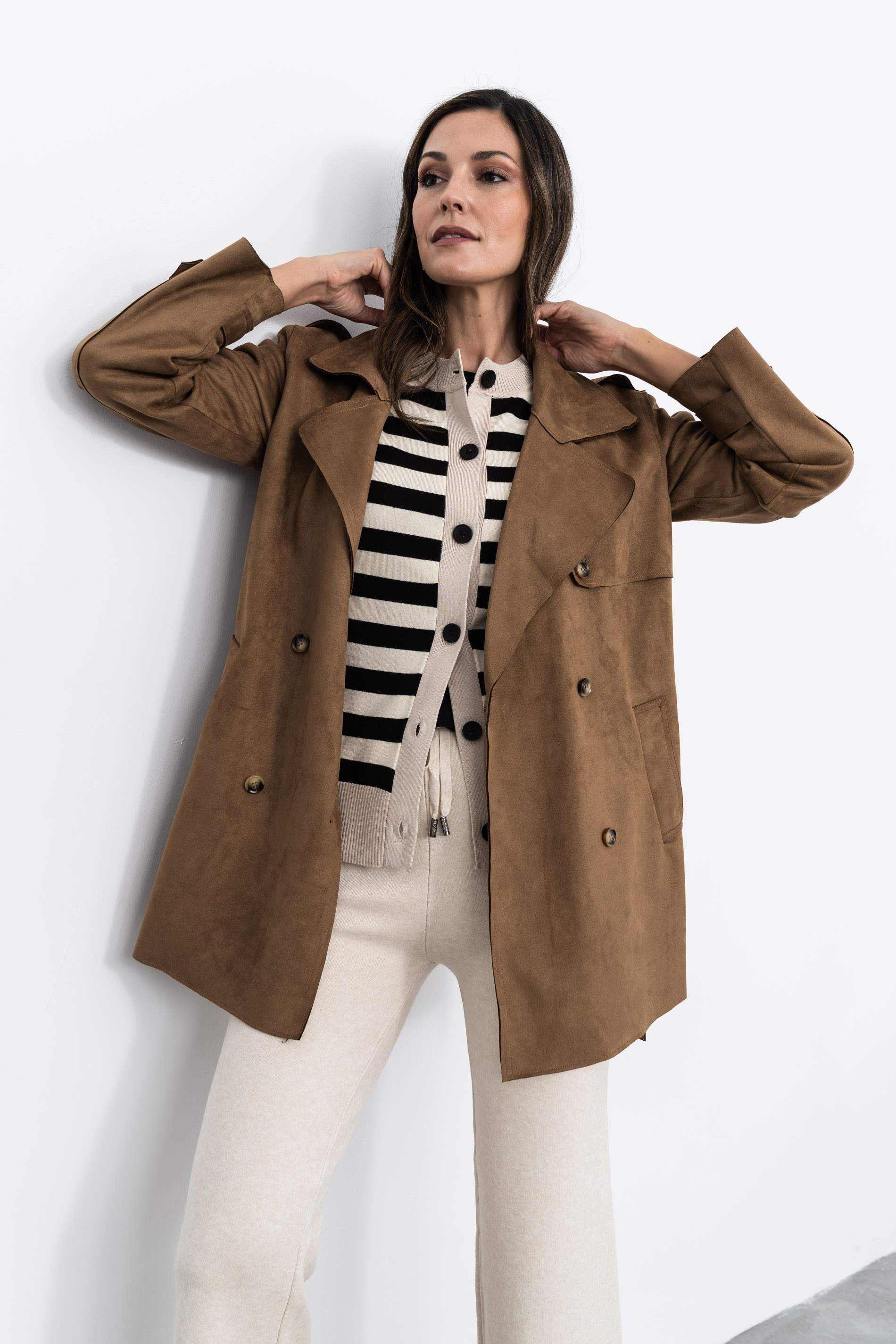 PANTALÓN PUNTO LISO BEIGE