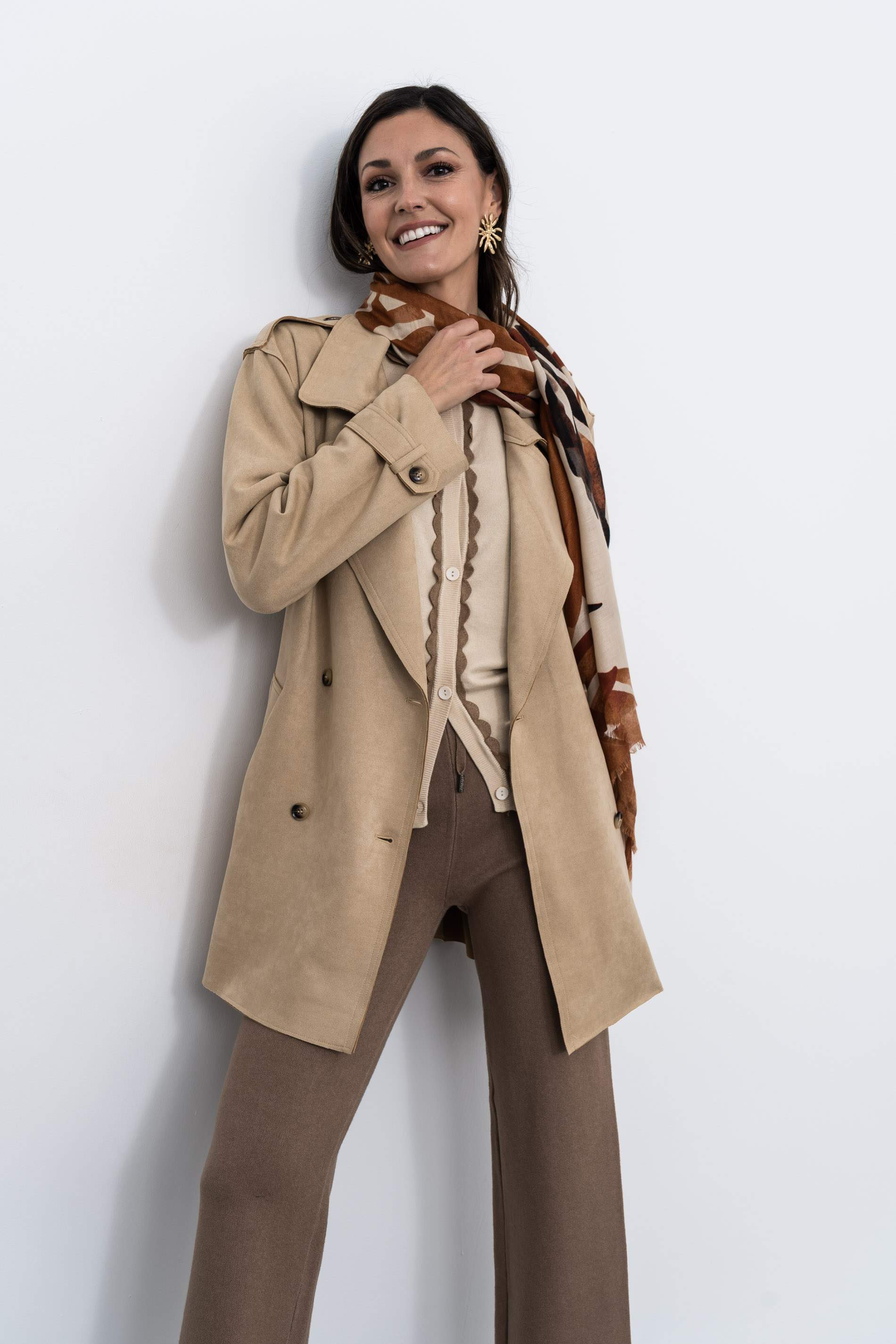 PANTALÓN PUNTO LISO CAMEL