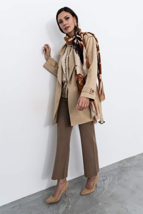 PANTALÓN PUNTO LISO CAMEL