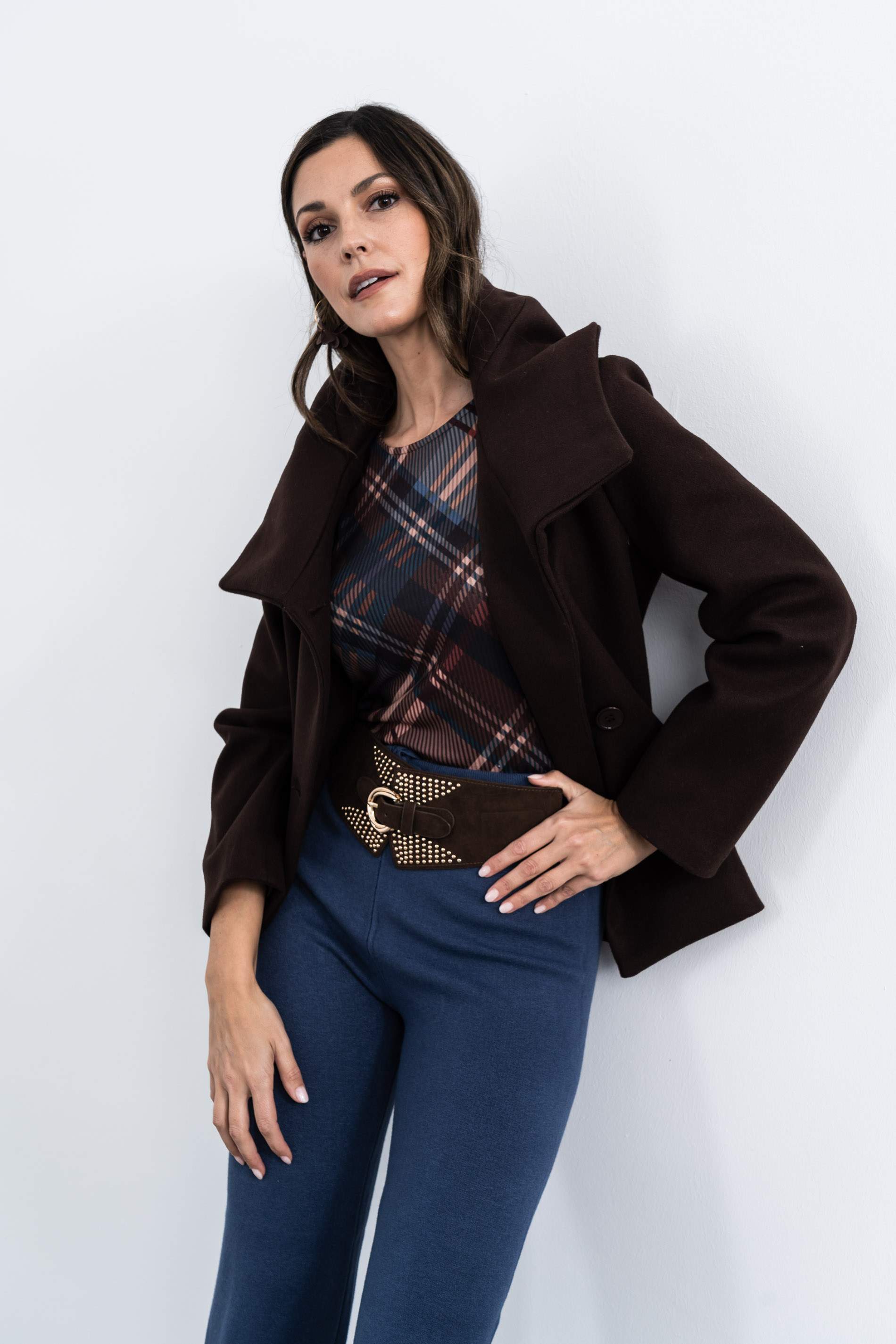 PANTALÓN PUNTO LISO AZUL