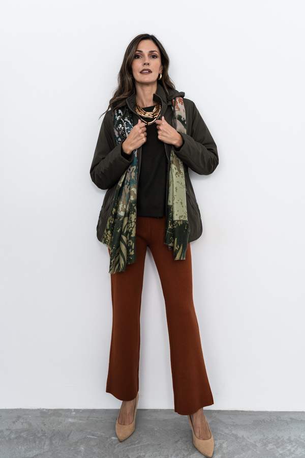 PANTALÓN PUNTO LISO TEJA