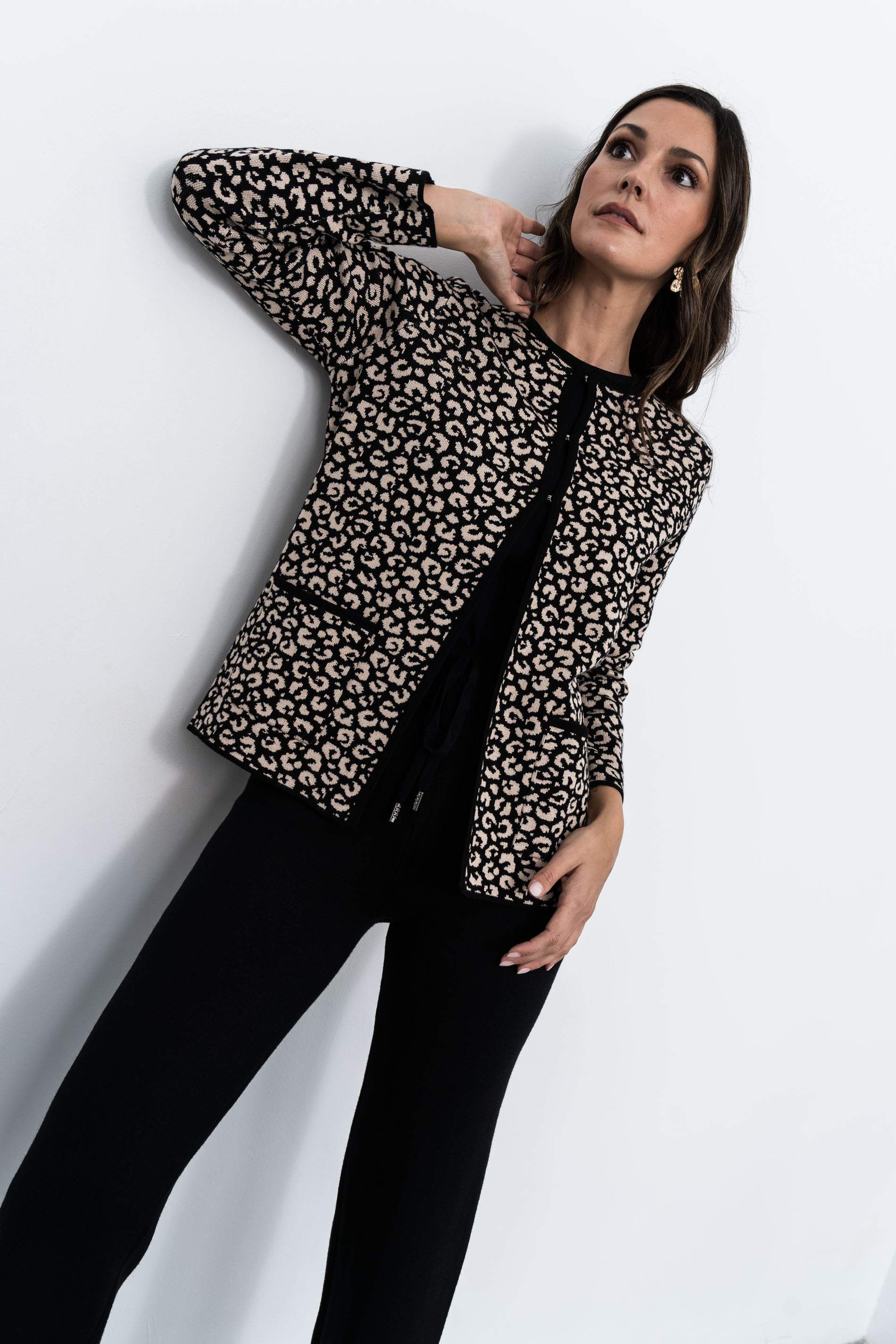 PANTALÓN PUNTO LISO NEGRO