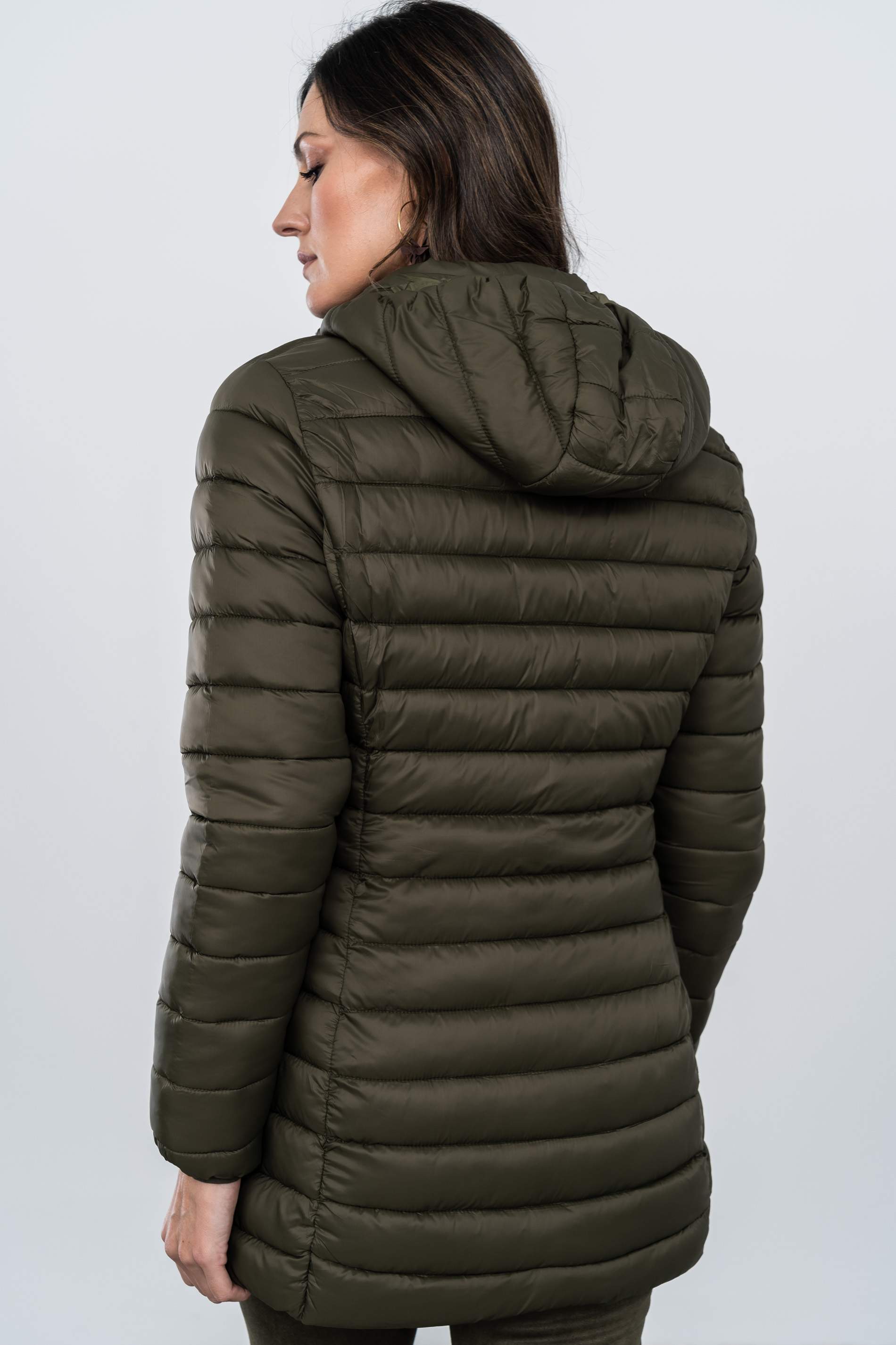 PARKA ACOLCHADA CAPUCHA KAKI