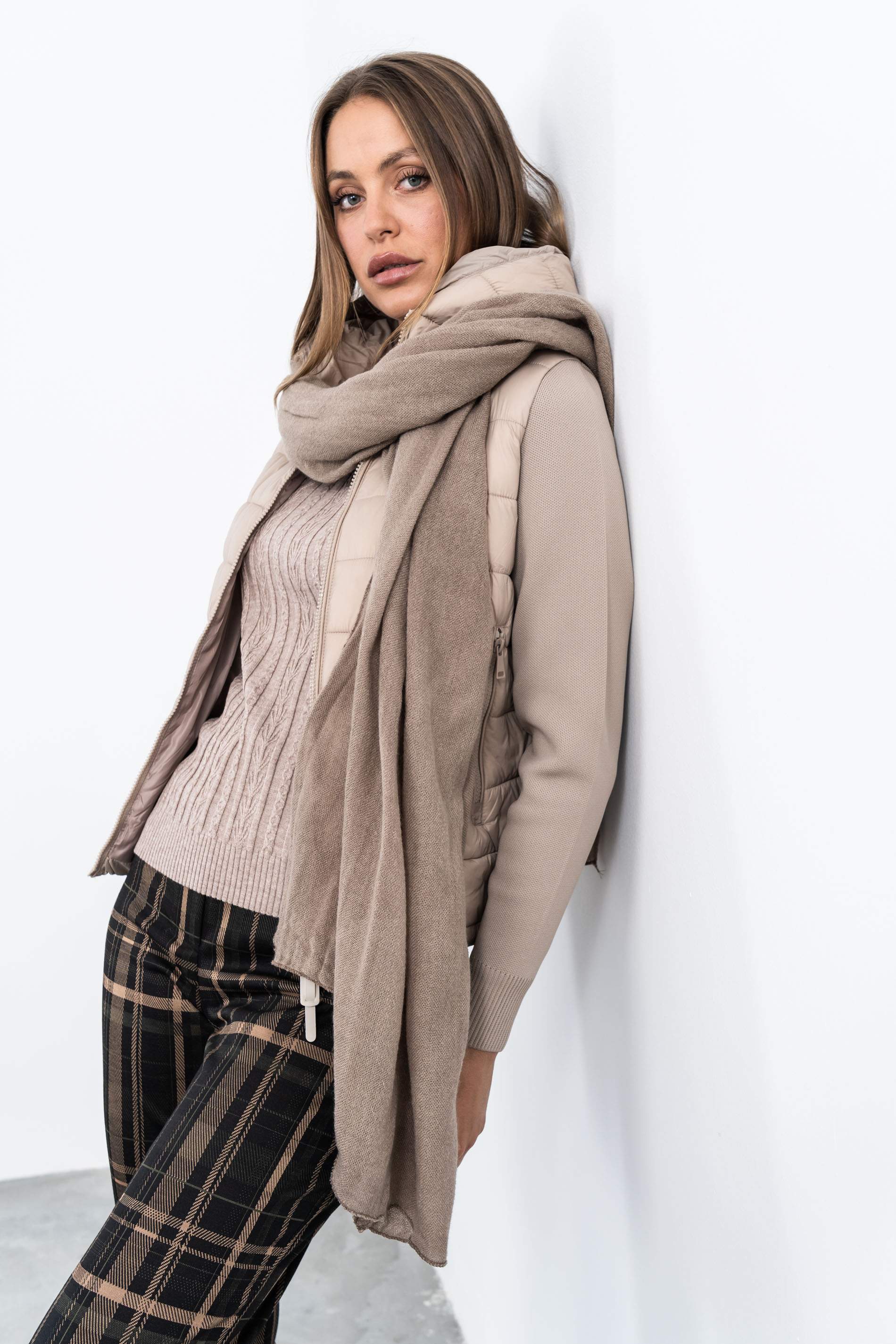 FOULARD CÁLIDO LANA TAUPE