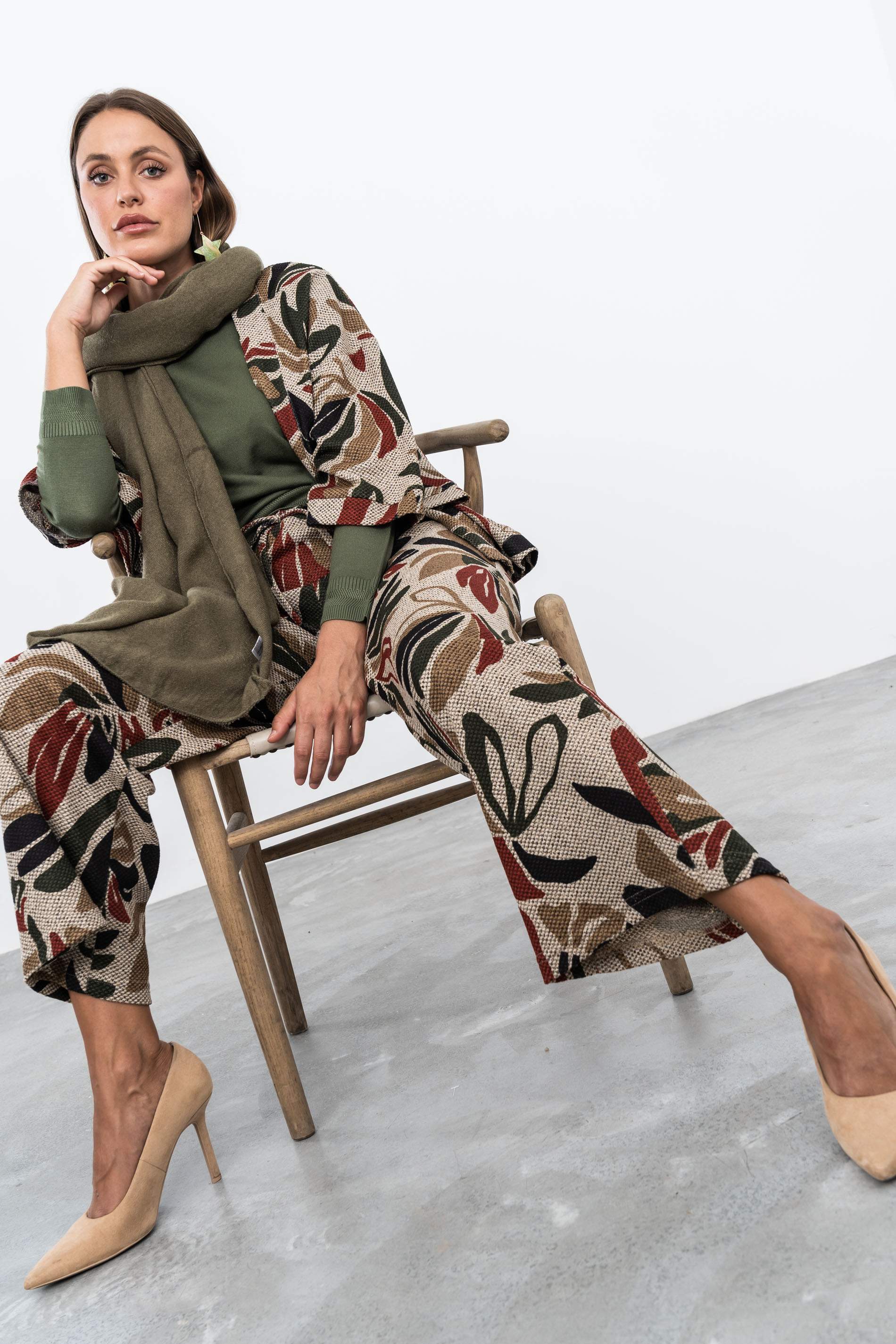 FOULARD CÁLIDO LANA KAKI