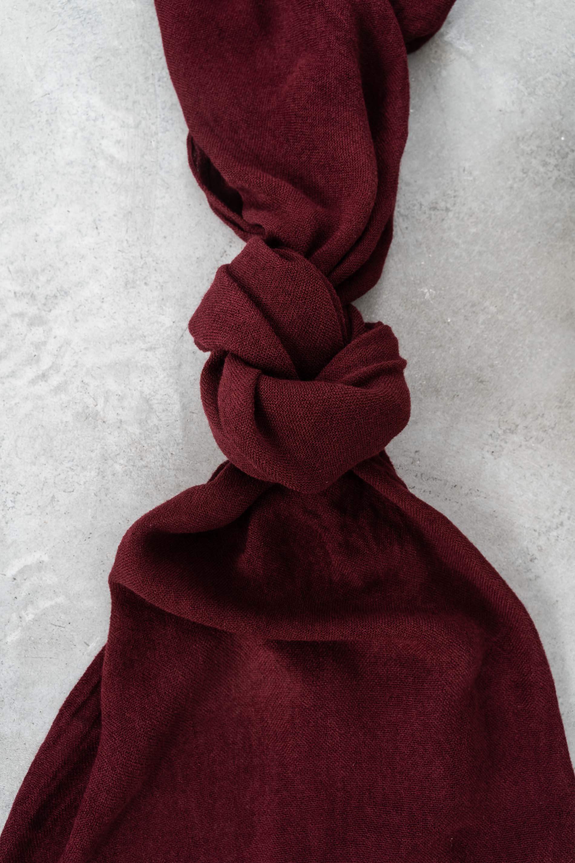 FOULARD CÁLIDO LANA BURDEOS