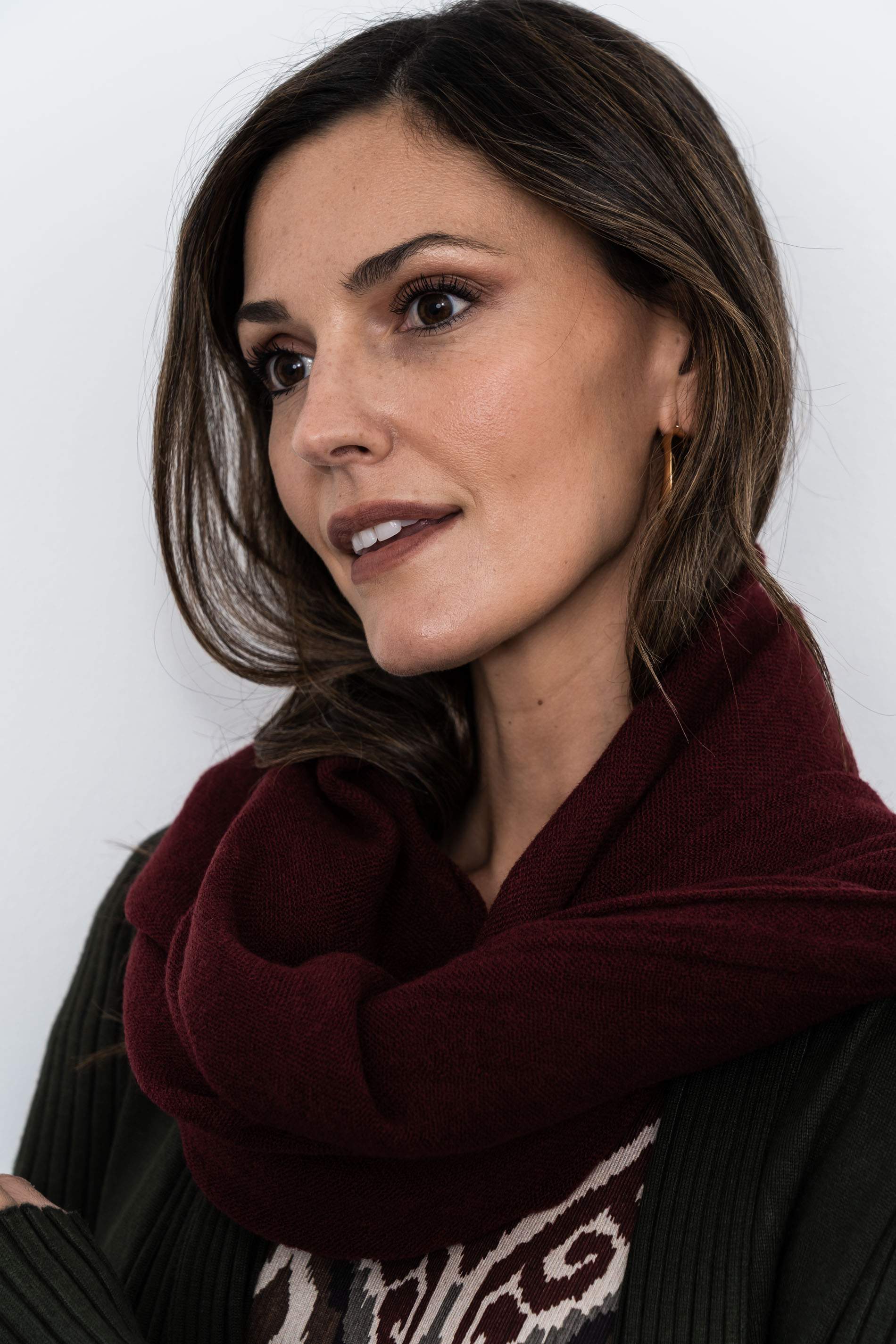 FOULARD CÁLIDO LANA BURDEOS