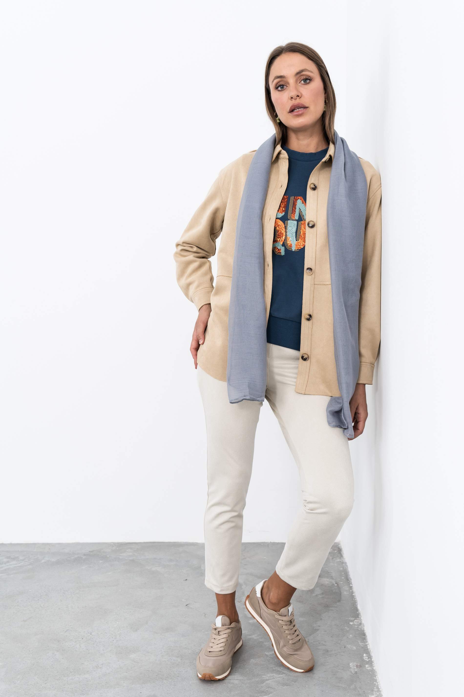 FOULARD BÁSICO COLOR PLOMO
