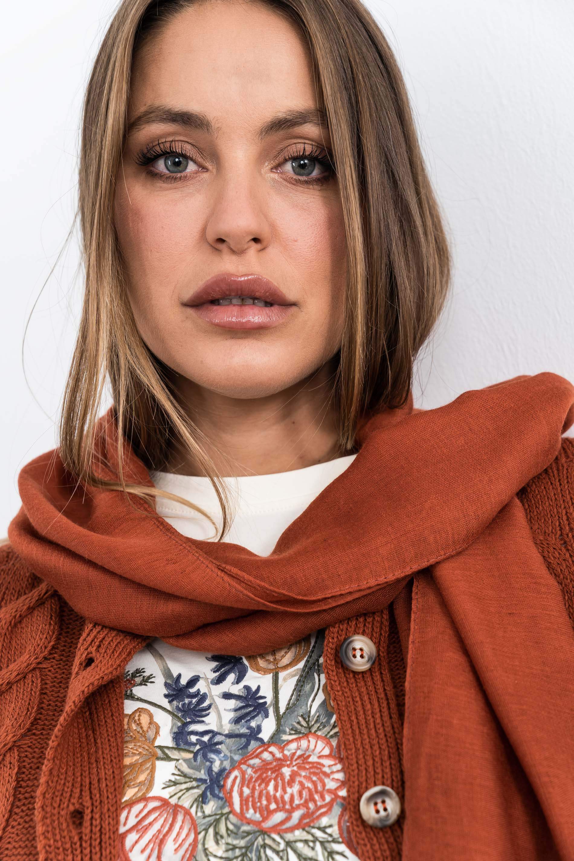 FOULARD BÁSICO COLOR TEJA