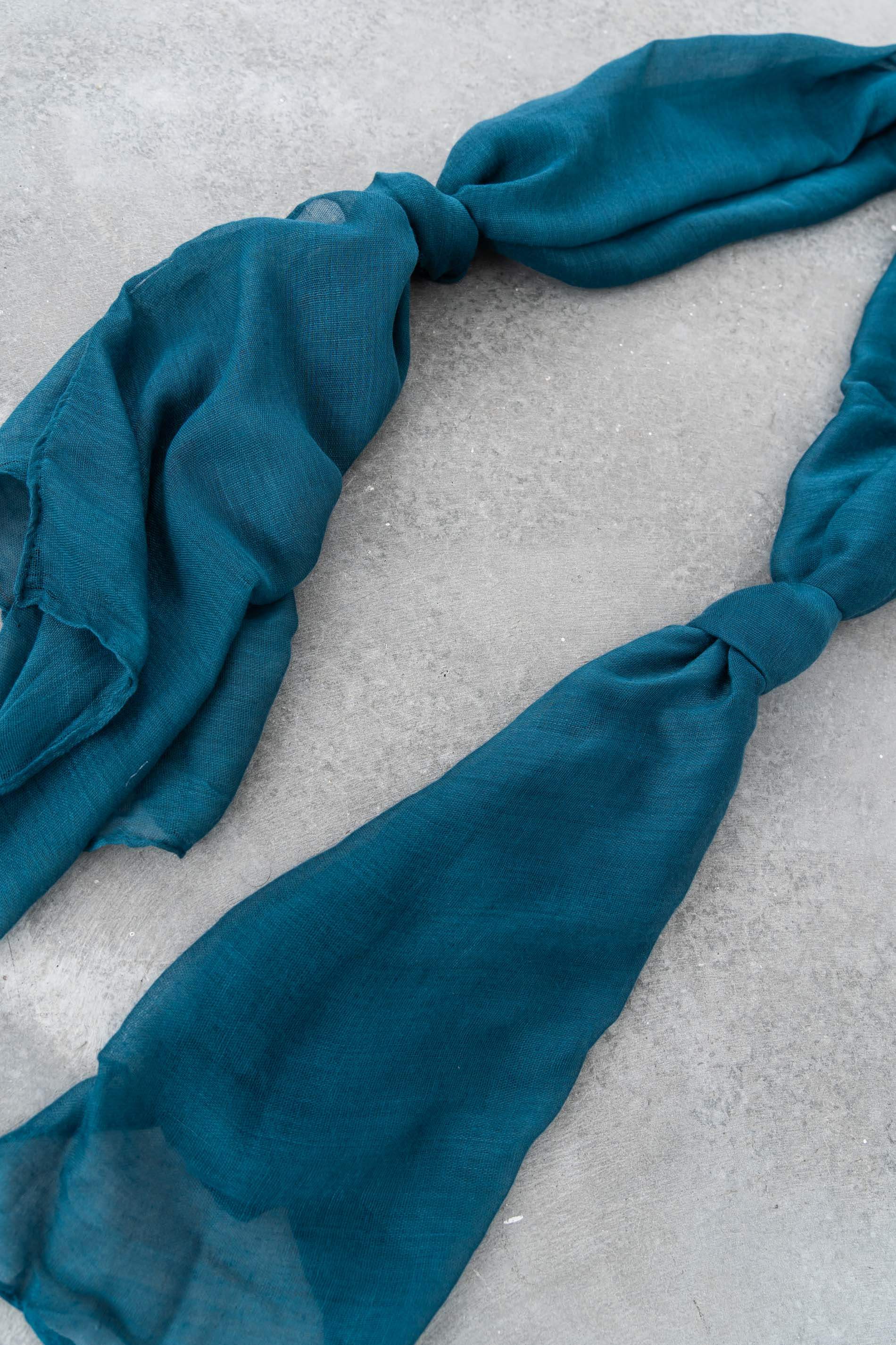 FOULARD BÁSICO COLOR PETRÓLEO