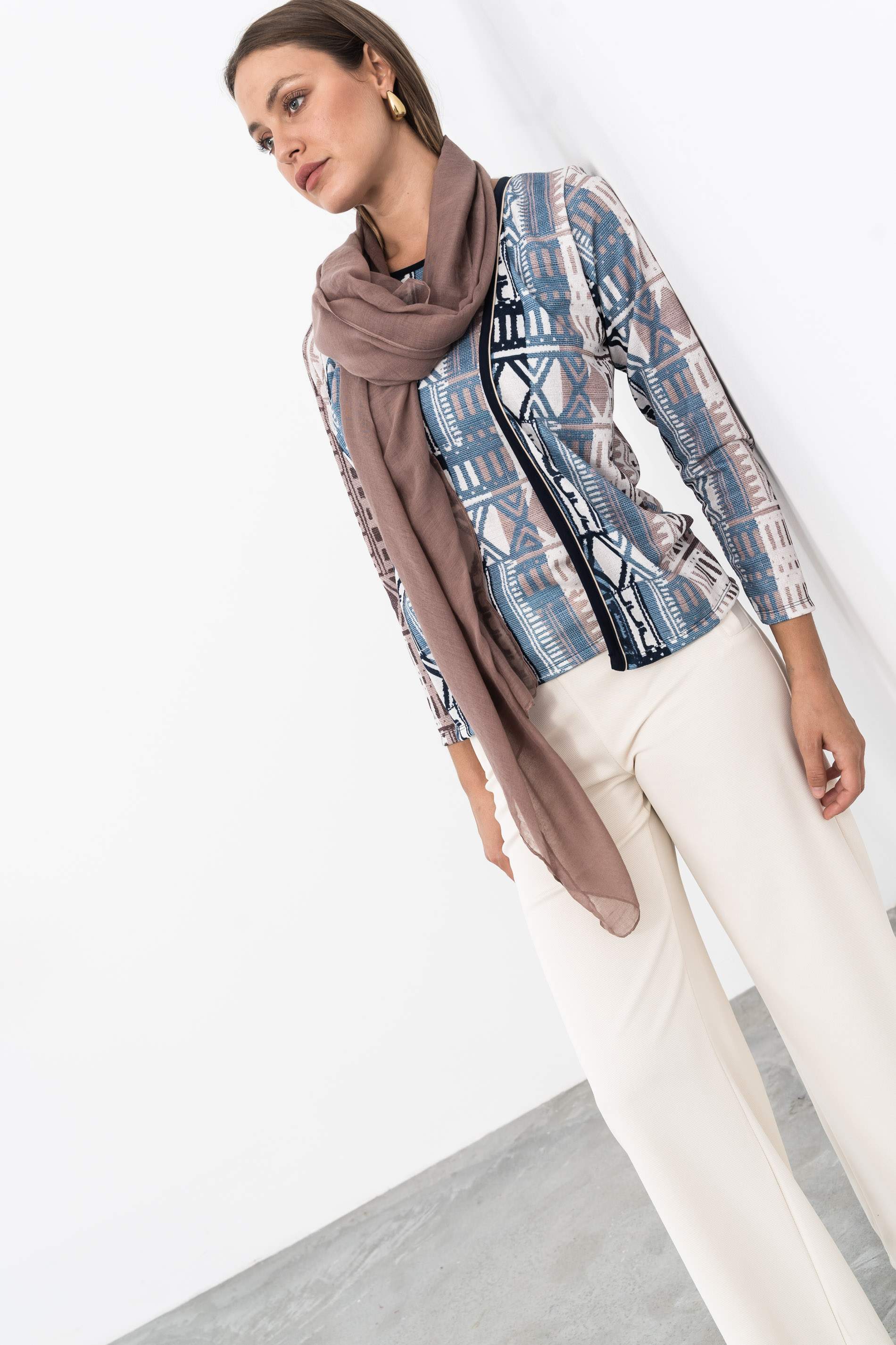 FOULARD BÁSICO COLOR TAUPE