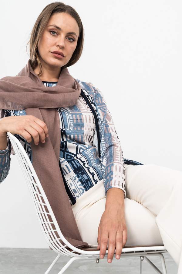 FOULARD BÁSICO COLOR TAUPE