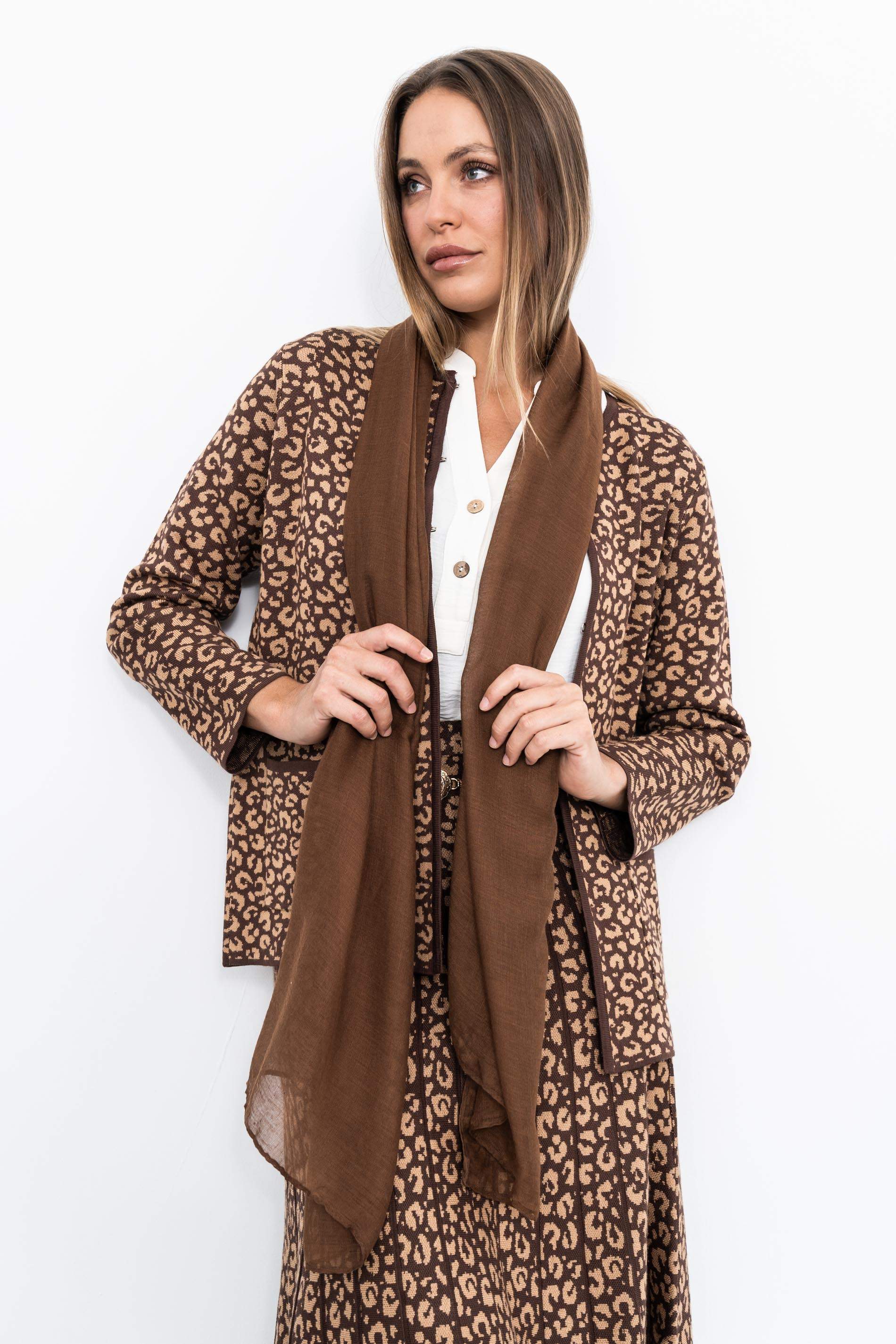 FOULARD BÁSICO COLOR CHOCOLATE