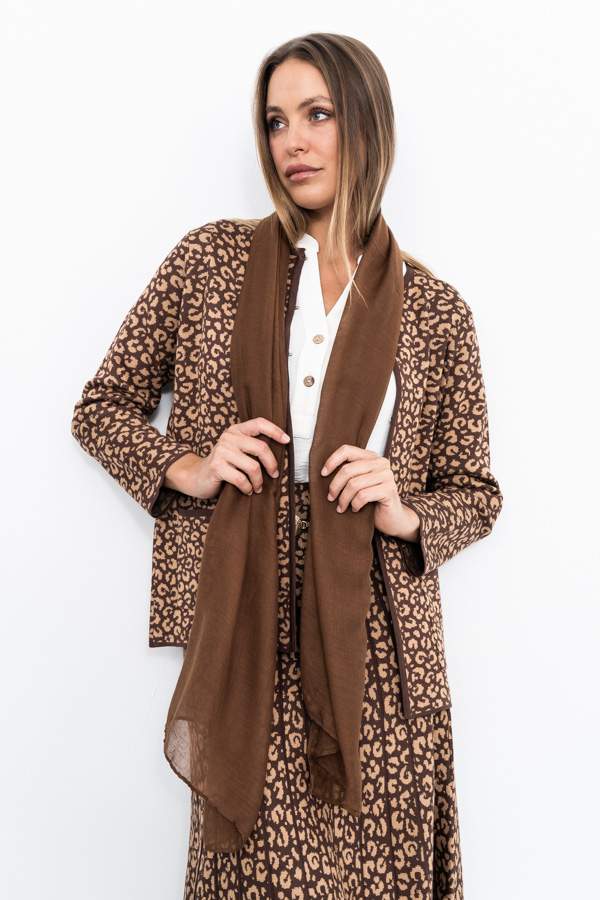 FOULARD BÁSICO COLOR CHOCOLATE