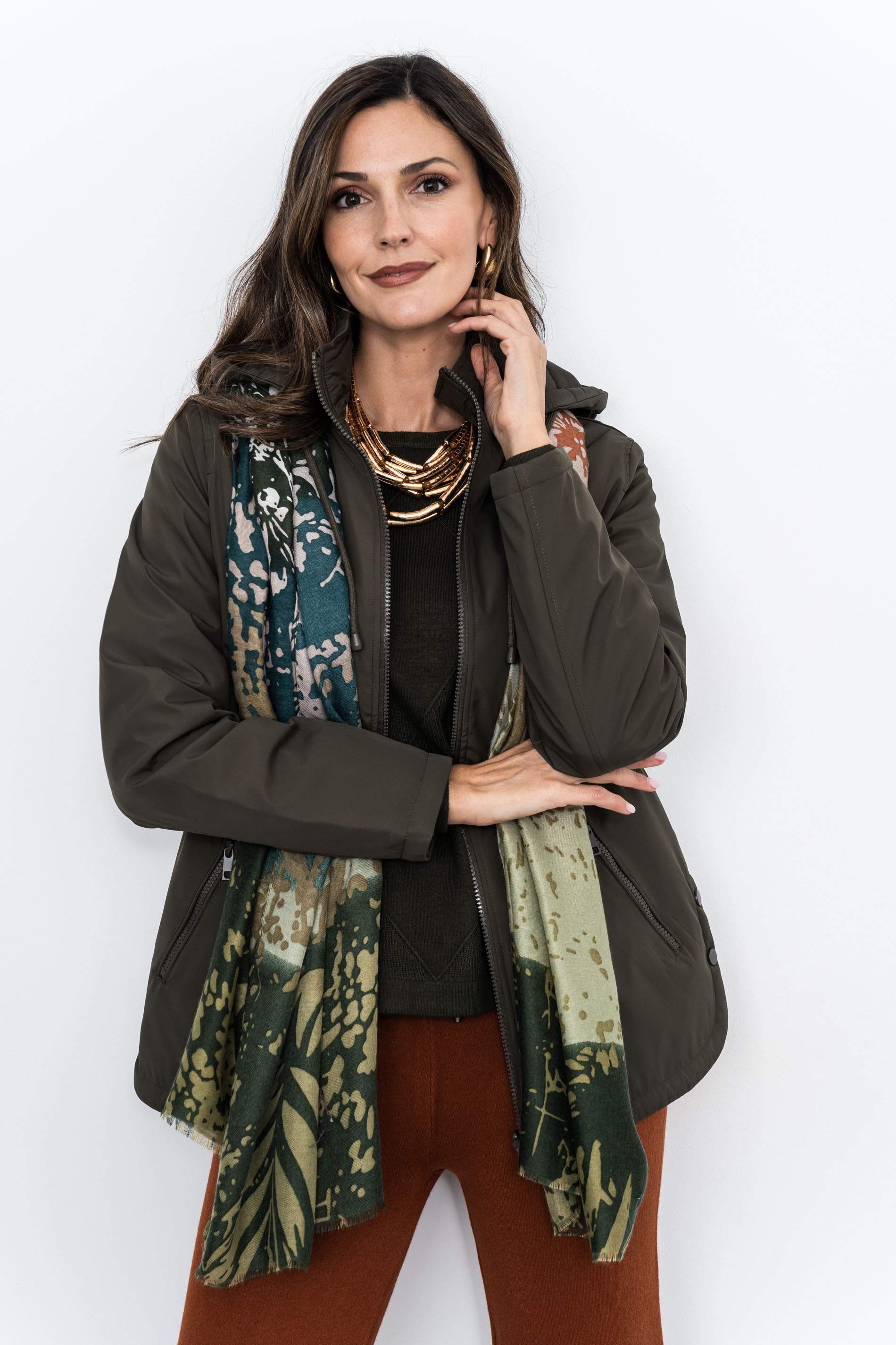 PARKA AJUSTABLE REVERSIBLE KAKI