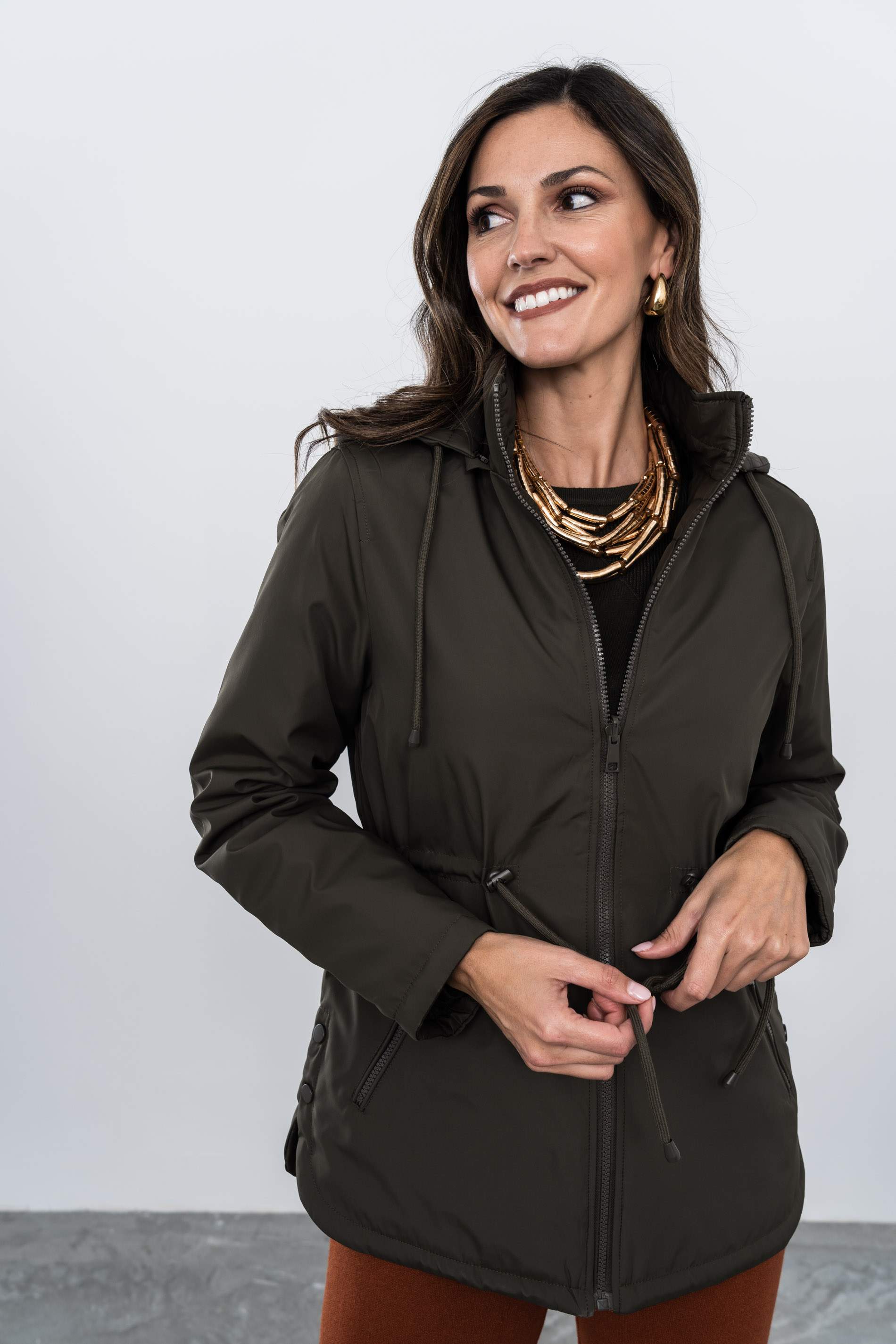 PARKA AJUSTABLE REVERSIBLE KAKI