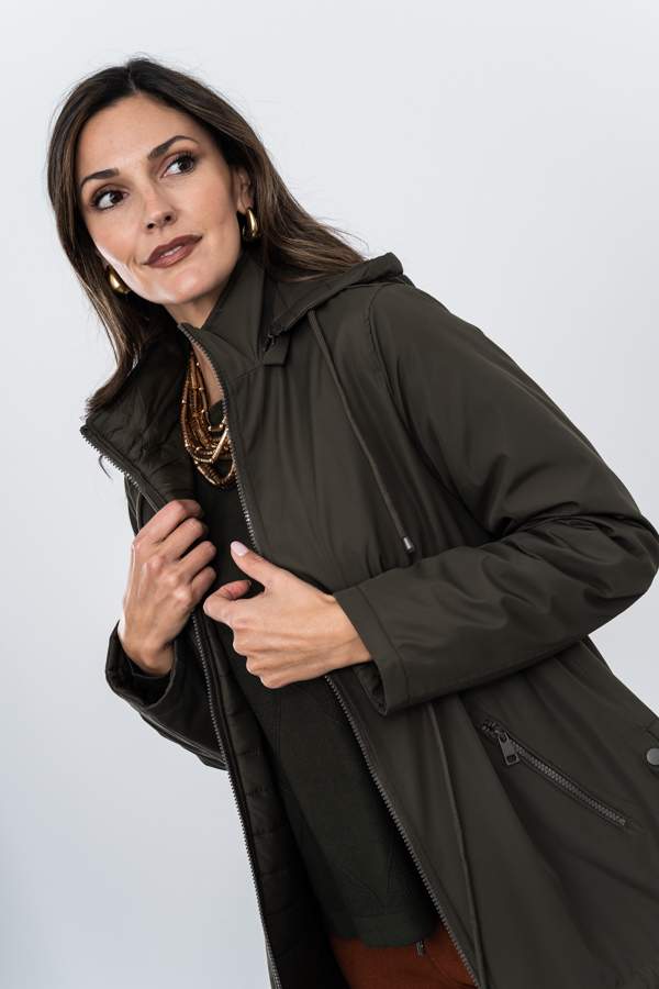 PARKA AJUSTABLE REVERSIBLE KAKI