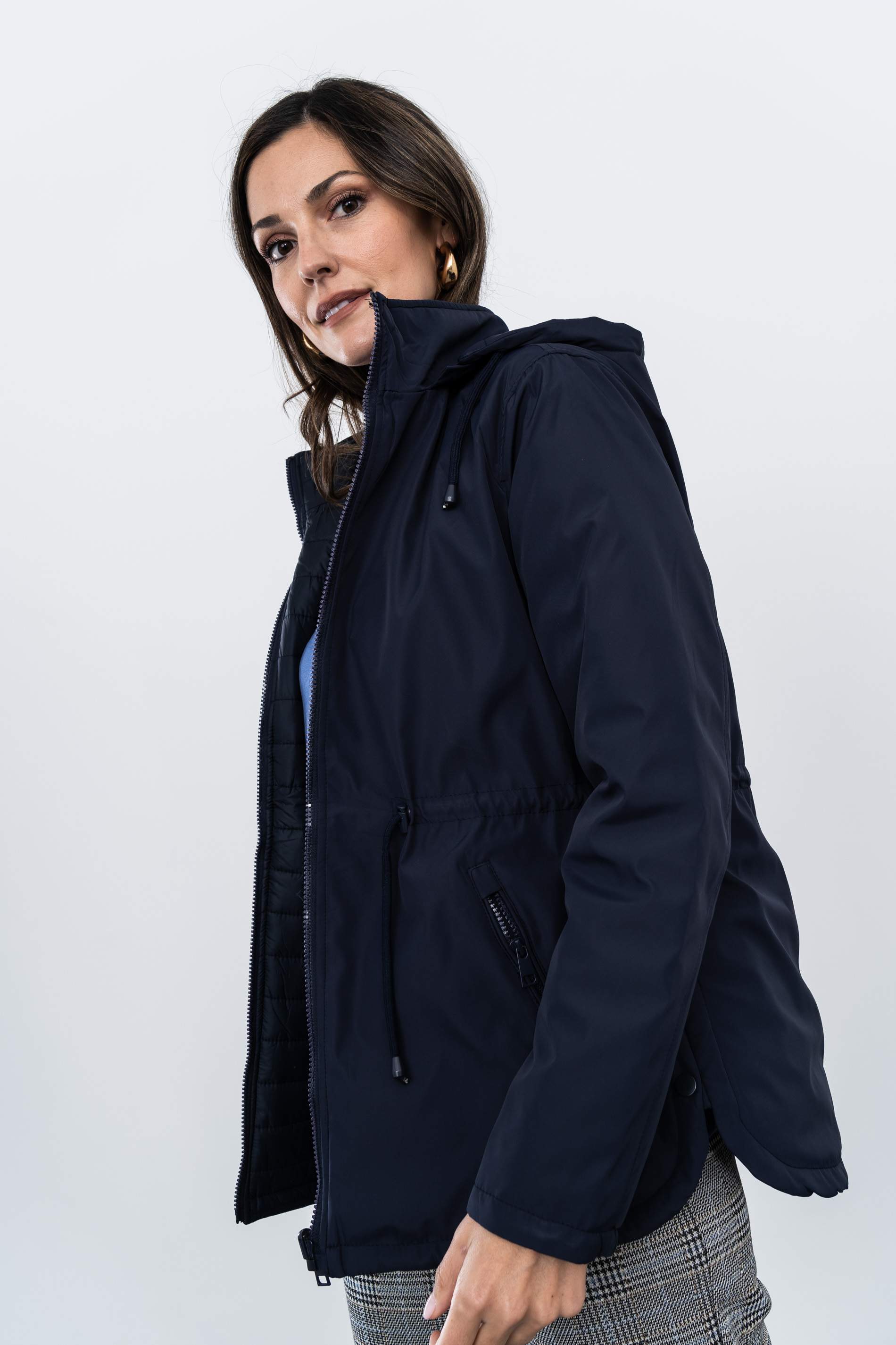 PARKA AJUSTABLE REVERSIBLE MARINO